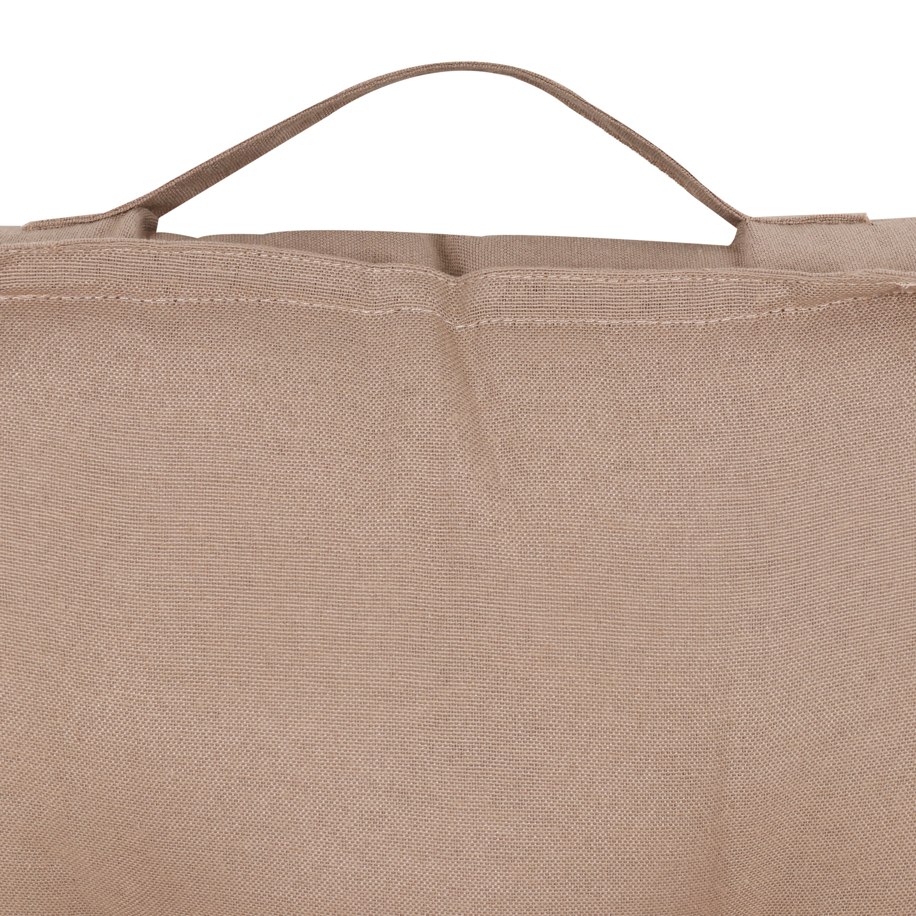 Cojín de suelo interior cuadrado Solo algodón, poliéster beige trench 40x40x8 cm - 4