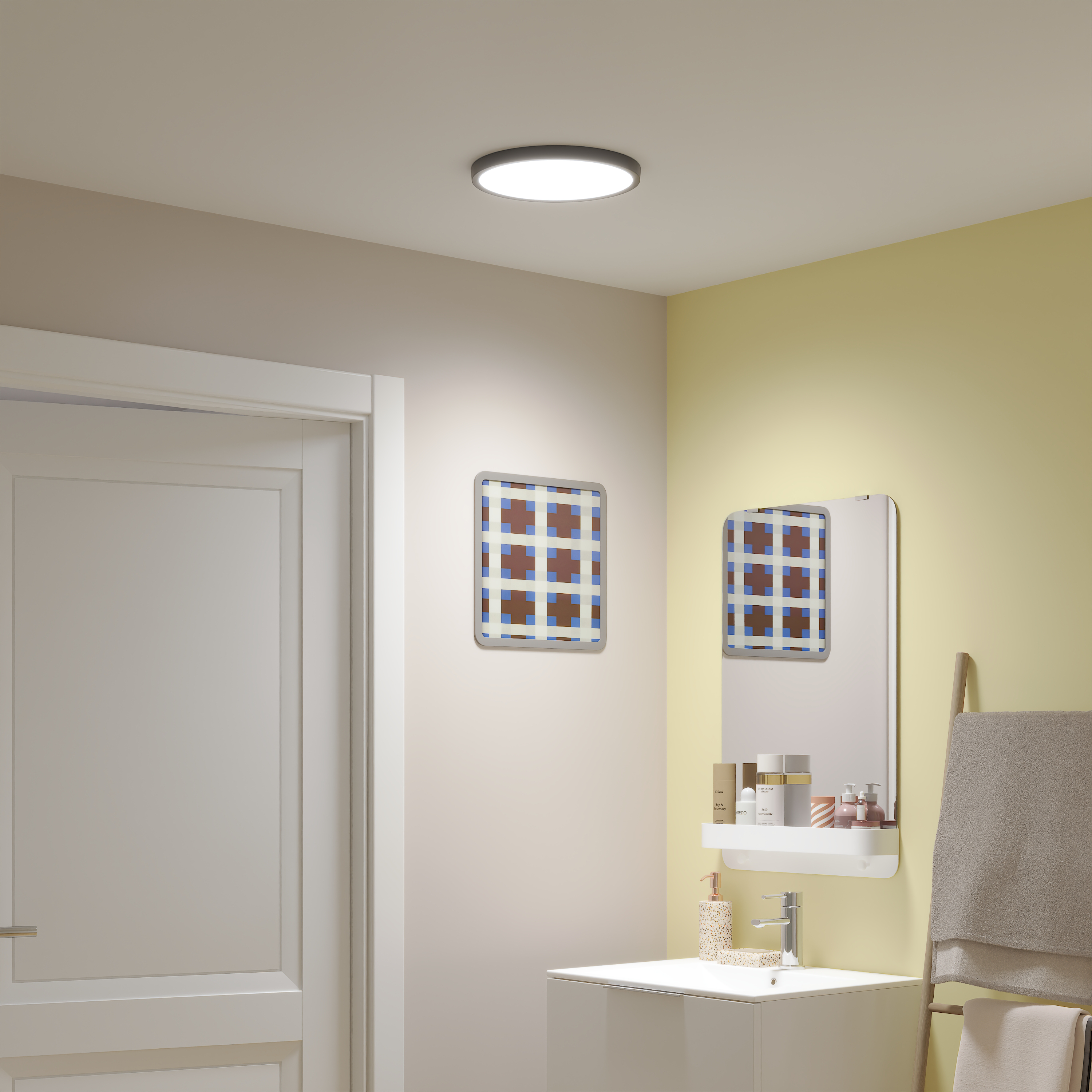 Spot à fixer LED Sanoa, D.30 cm, variations blancs et intensité, INSPIRE noir - 5