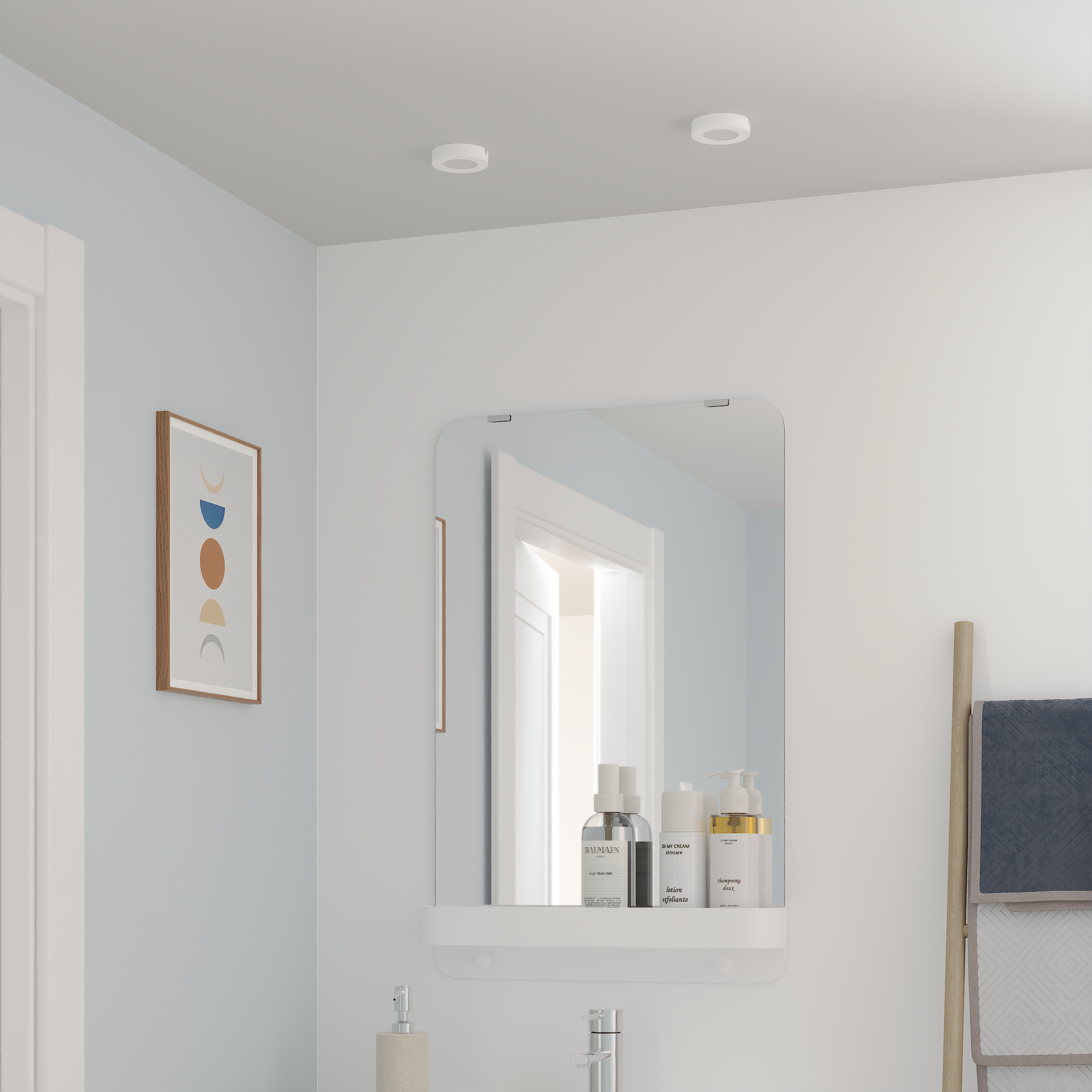 Spot LED encastré salle de bain IP44 Bazao, blanc neutre, INSPIRE blanc - 6