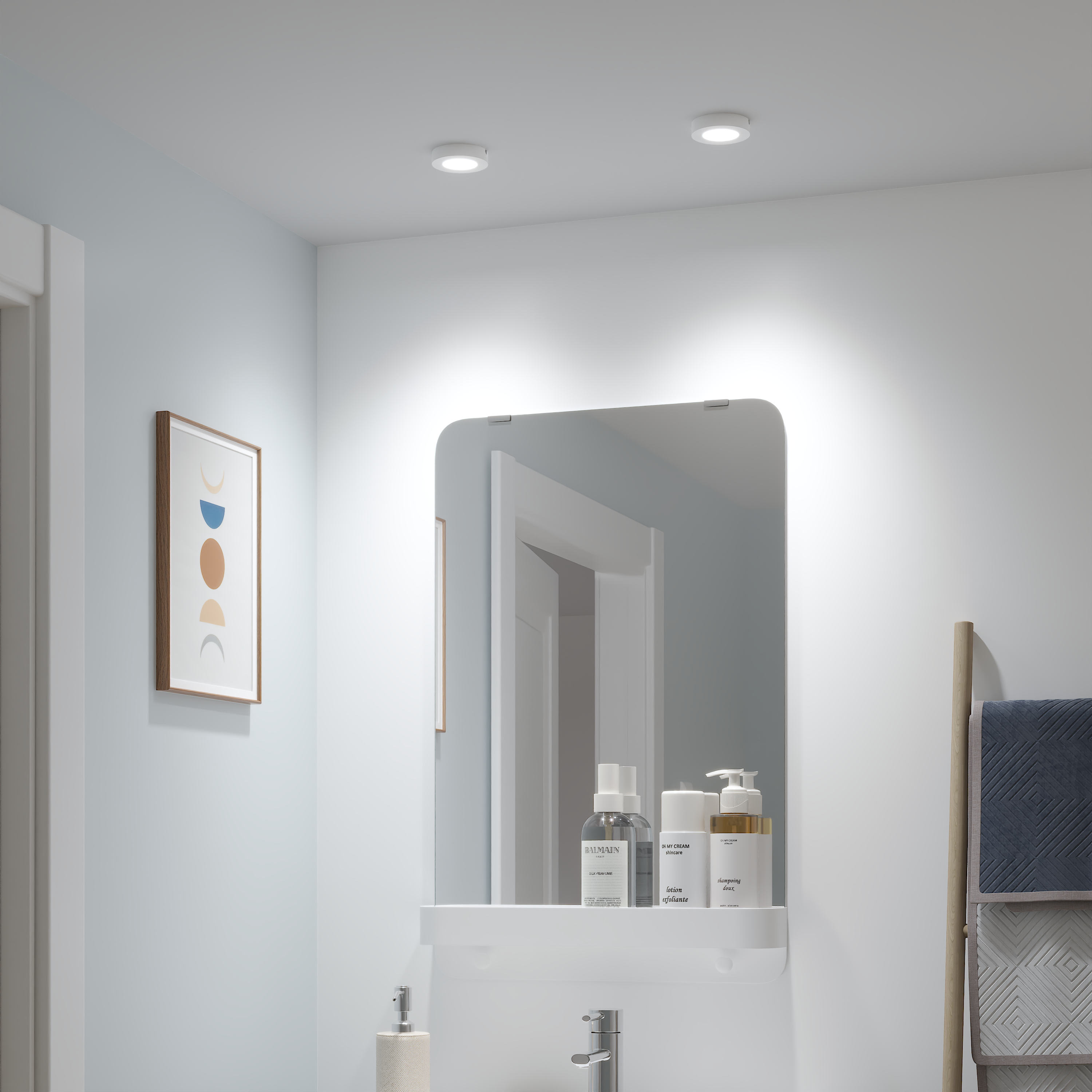 Spot LED encastré salle de bain IP44 Bazao, blanc neutre, INSPIRE blanc - 5