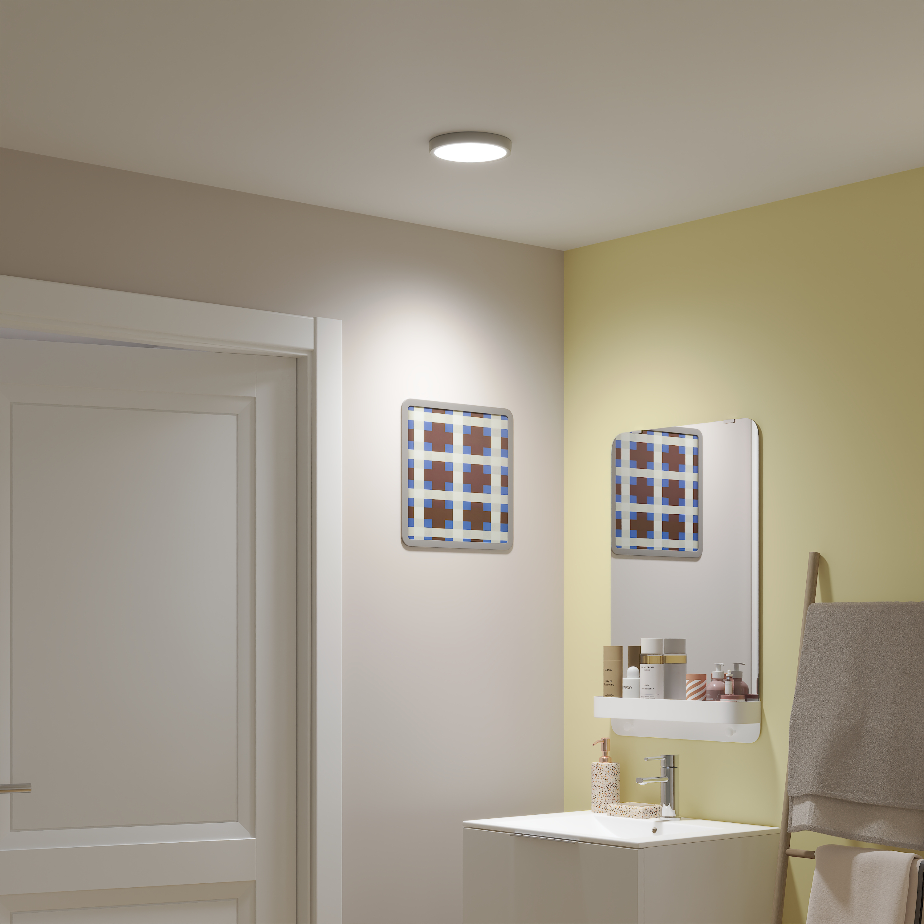 Spot à fixer LED Sanoa, D.17 cm, variations blancs et intensité, INSPIRE acier - 5