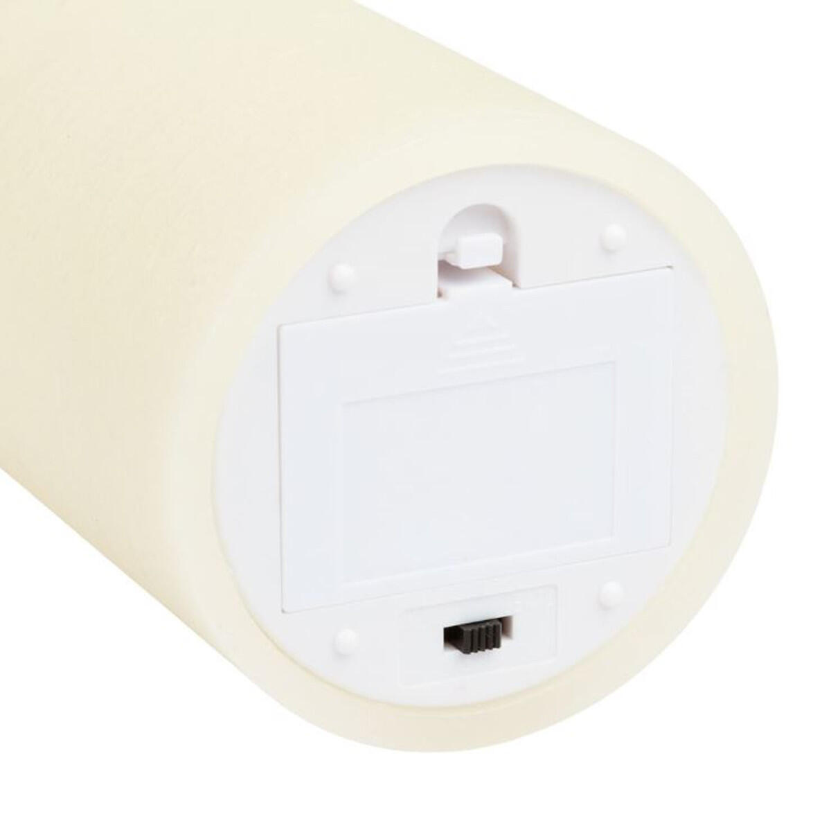 Candela luminosa avorio moving flame led bianco caldo L 0.15 m x H 10 cm - 6