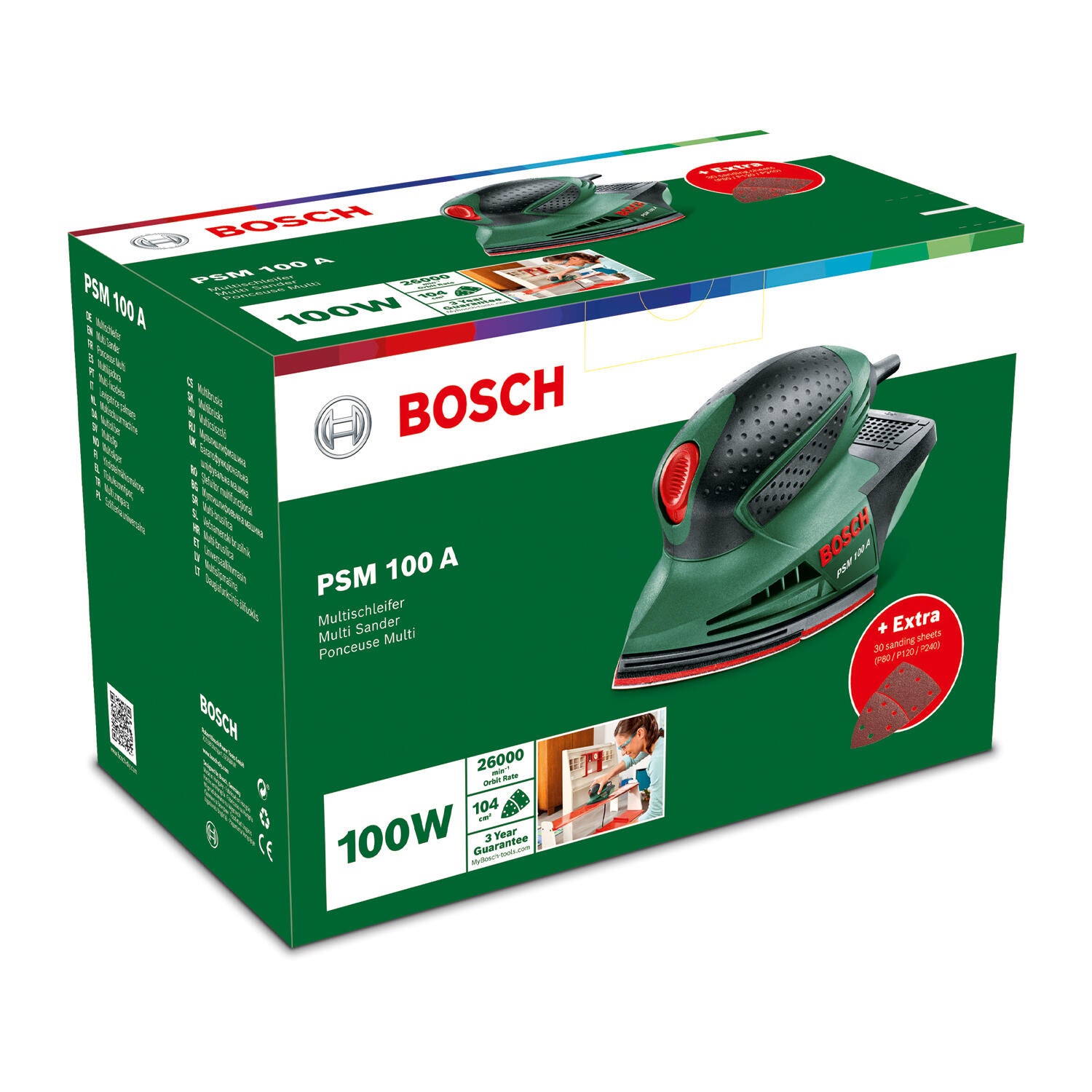 Multiponceuse filaire BOSCH PSM 100 A, 100 W - 6