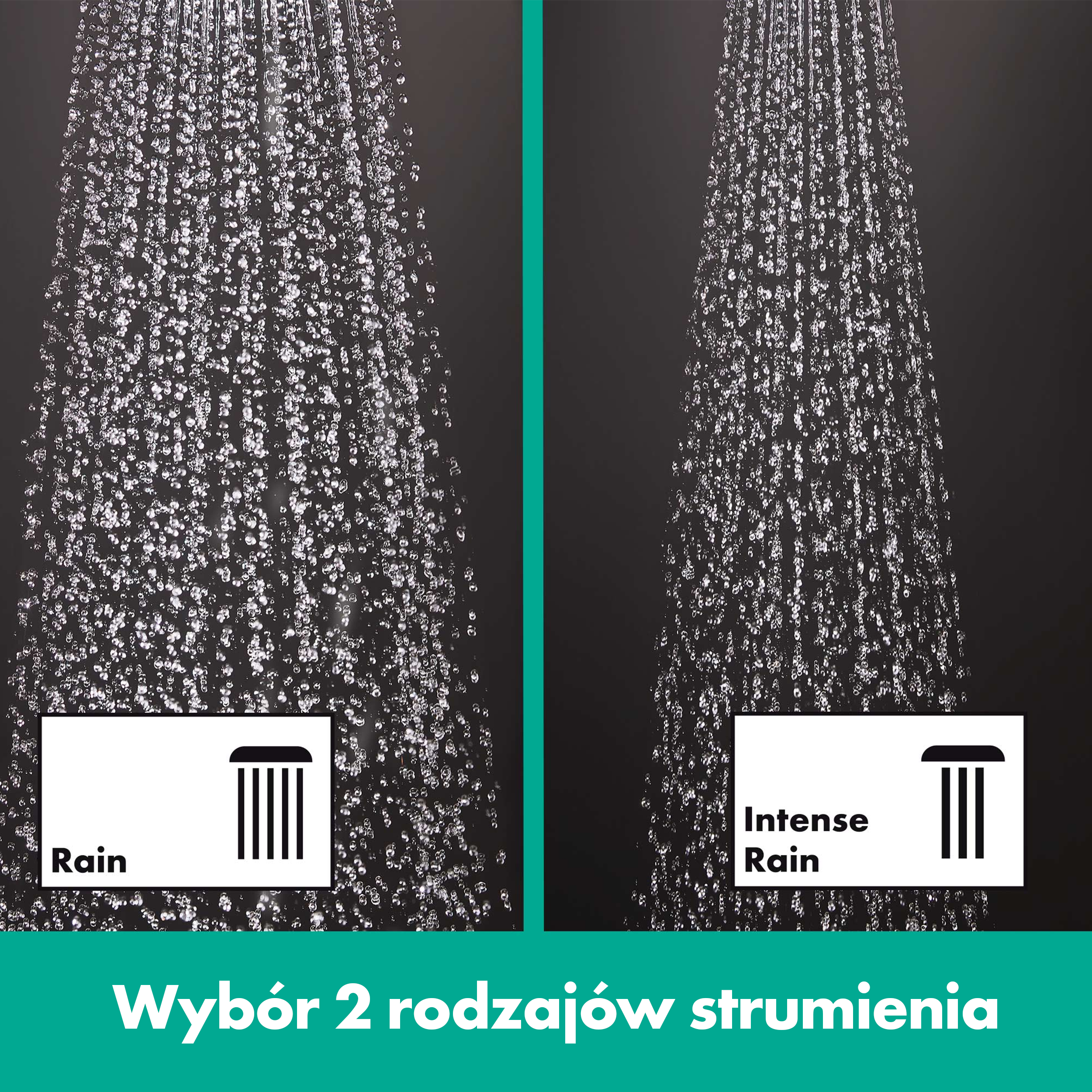 Zestaw prysznicowy przesuwny chromowany Blend Ecosmart HANSGROHE - 6
