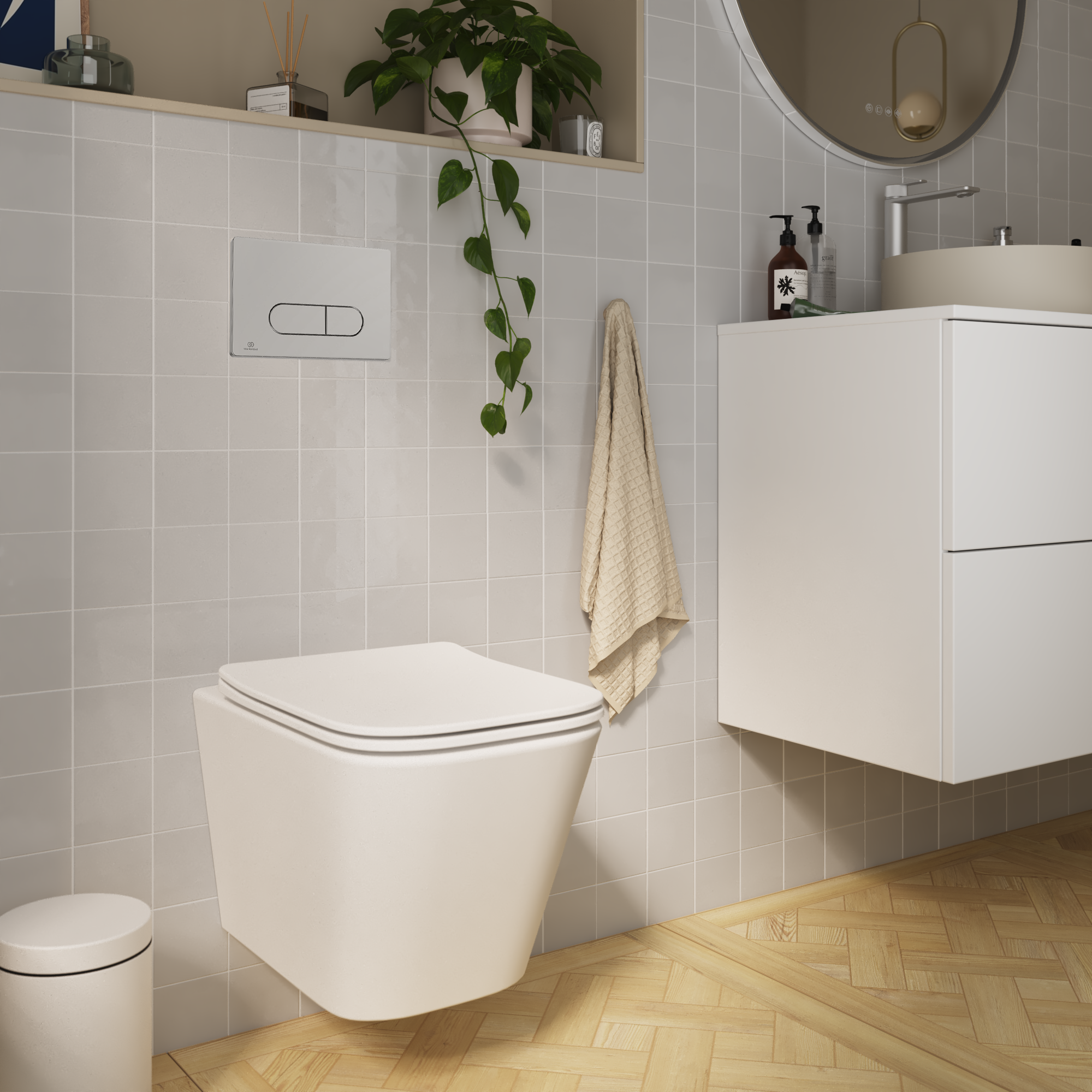 Pack WC suspendido Sensea Neo/Ideal Standard Proxys con cisterna y ...