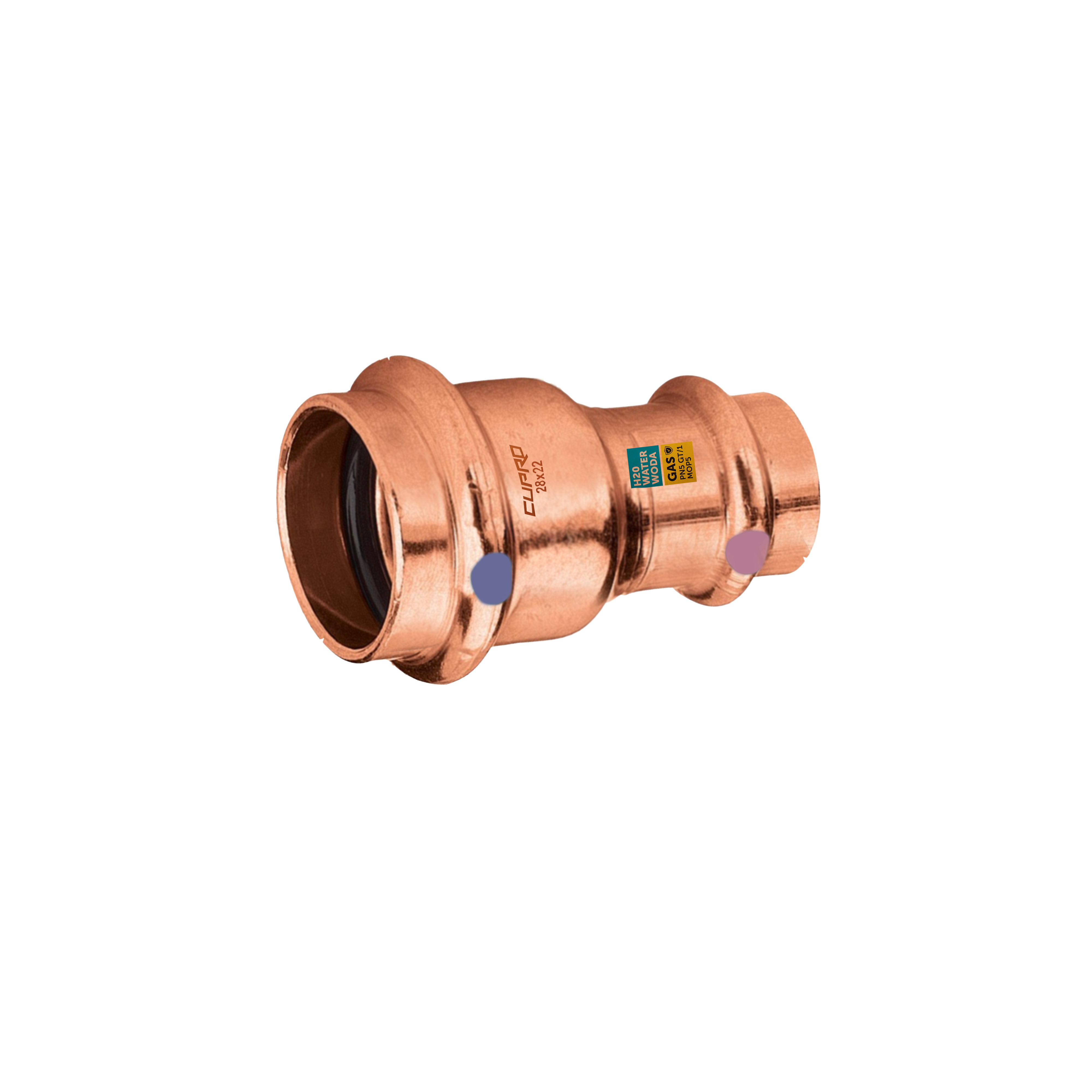 Mufa redukcyjna 28-22 mm wod/gaz IDMAR