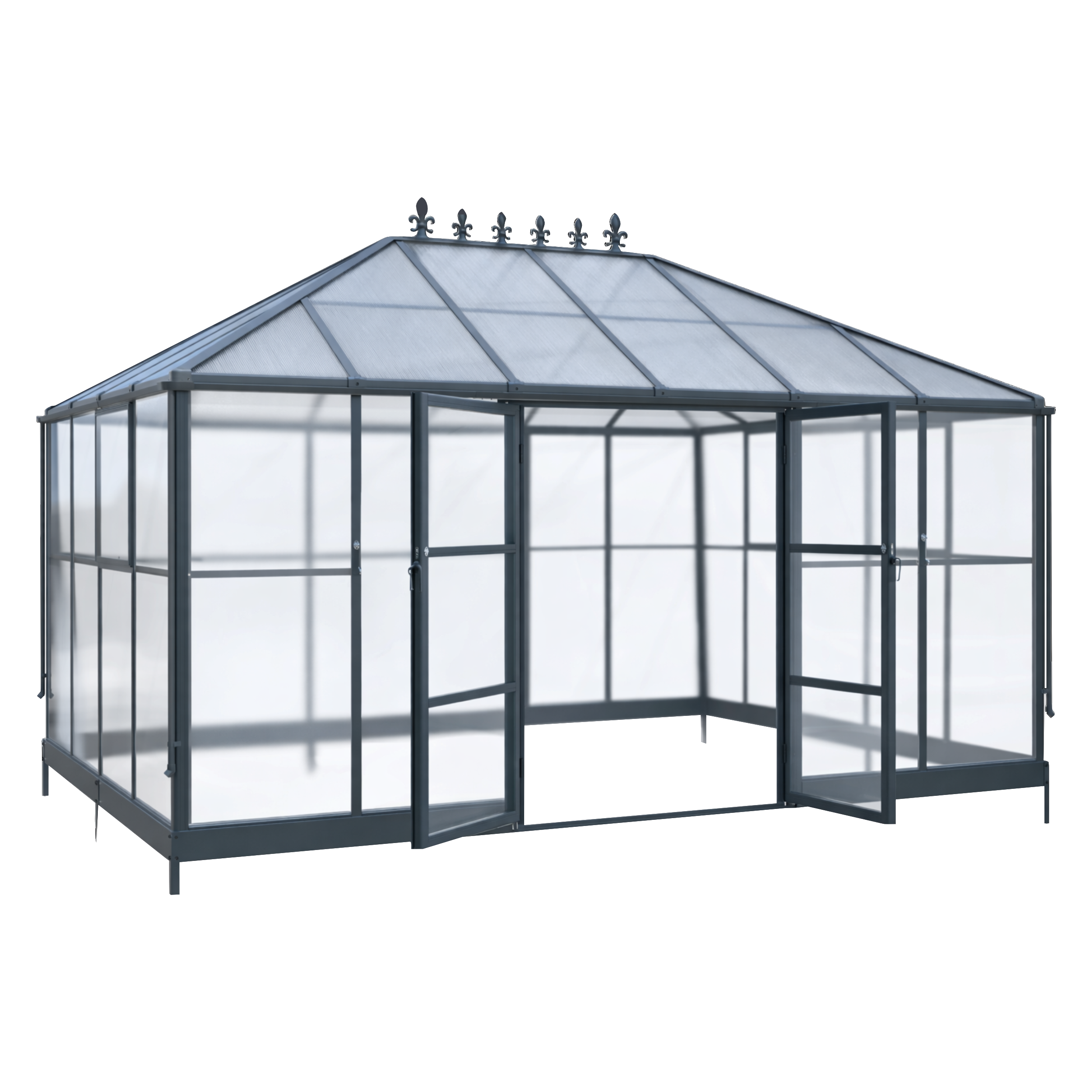 Szklarnia ogrodowa 12m2 poliwęglan i aluminium Royal S&G