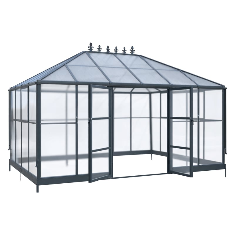 Szklarnia ogrodowa 12m2 poliwęglan i aluminium Royal S&G