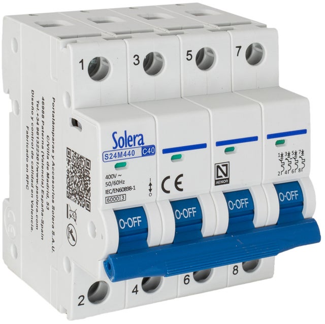 AUTOMATICO MAGNETOTERMICO 4P 40A SOLERA
