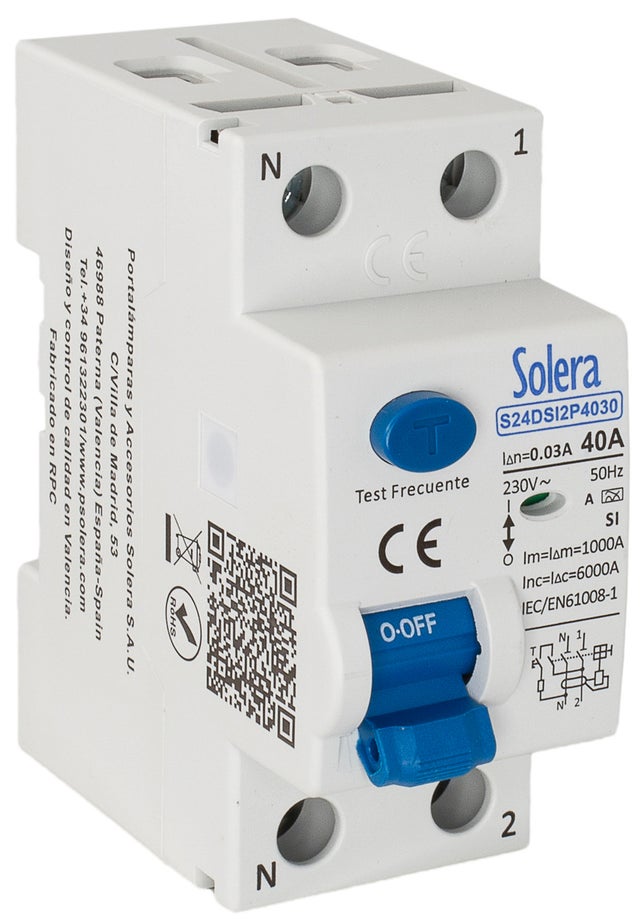 DIFERENCIAL SUPERINMUNIZADO 2P 40A 30MA-A