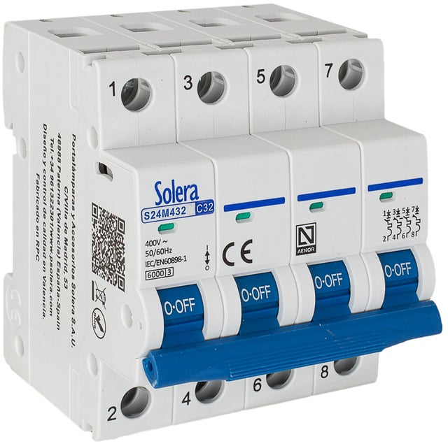 AUTOMATICO MAGNETOTERMICO 4P 32A SOLERA