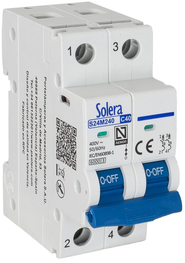 AUTOMATICO MAGNETOTERMICO 2P 40A SOLERA