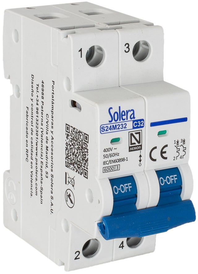 AUTOMATICO MAGNETOTERMICO 2P 32A SOLERA