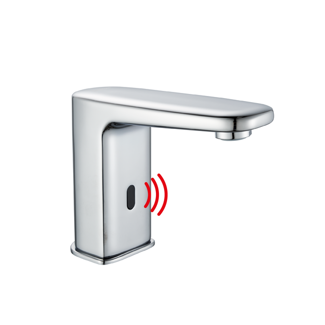 Robinet de lave-mains, eau froide, infrarouge chrome Remix Sensor, SENSEA