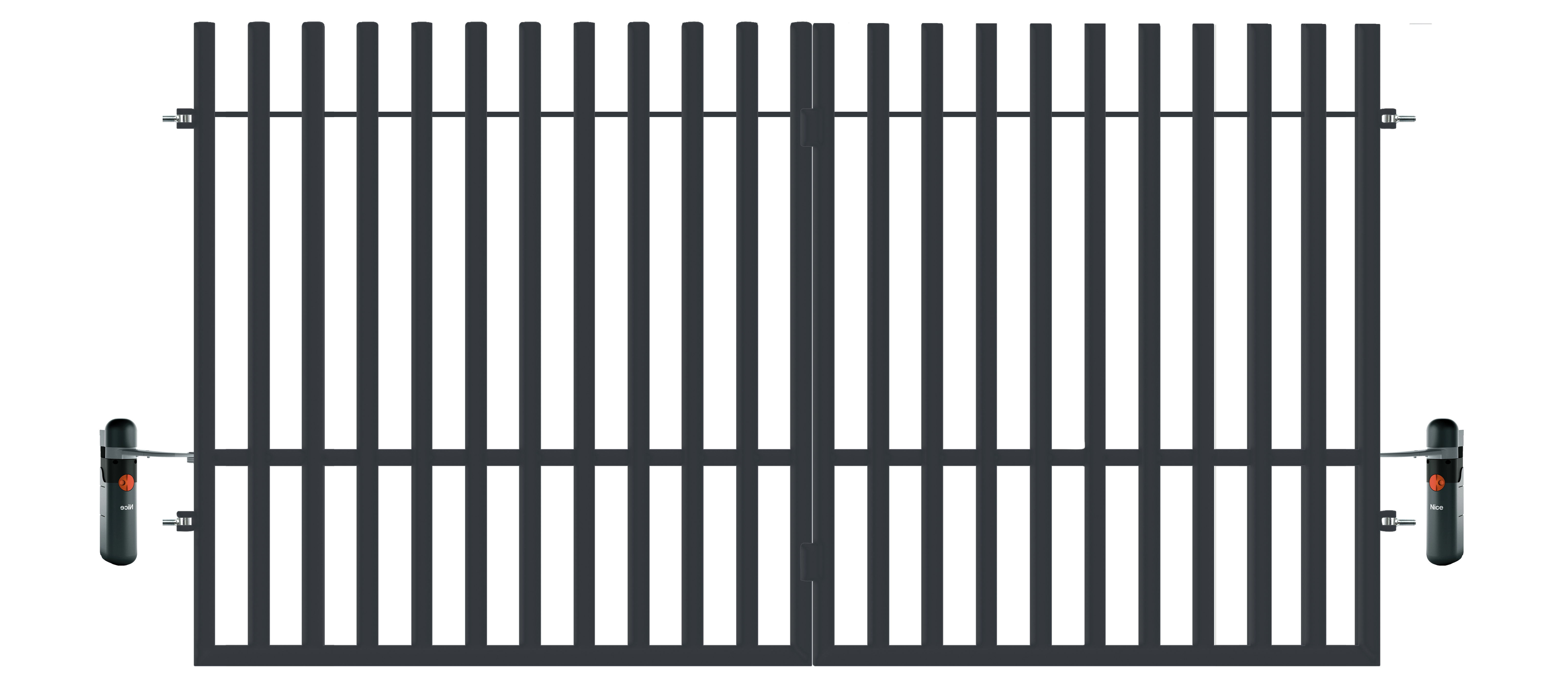 Brama dwuskrzydłowa PANAMA  300 x 150 cm antracyt POLBRAM