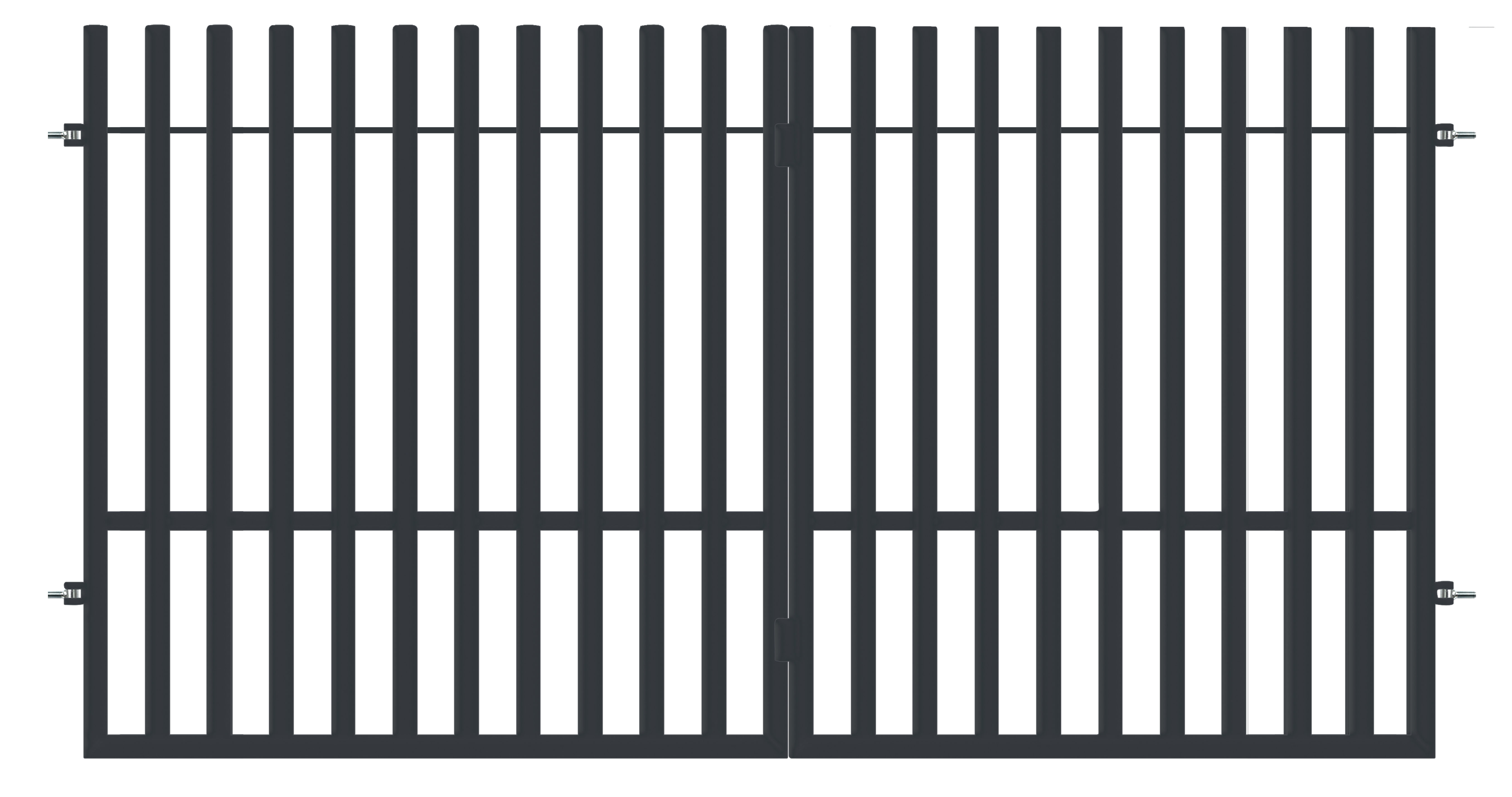 Brama dwuskrzydłowa PANAMA  300 x 150 cm antracyt POLBRAM