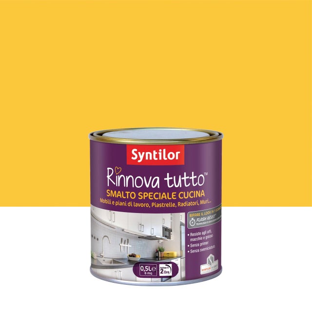 Smalto da interno per mobile, SYNTILOR Rinnova tutto giallo limone satinato, 0.5 L