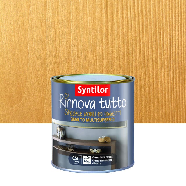 Smalto da interno per mobile, SYNTILOR Rinnova tutto oro metal opaco, 0.5 L