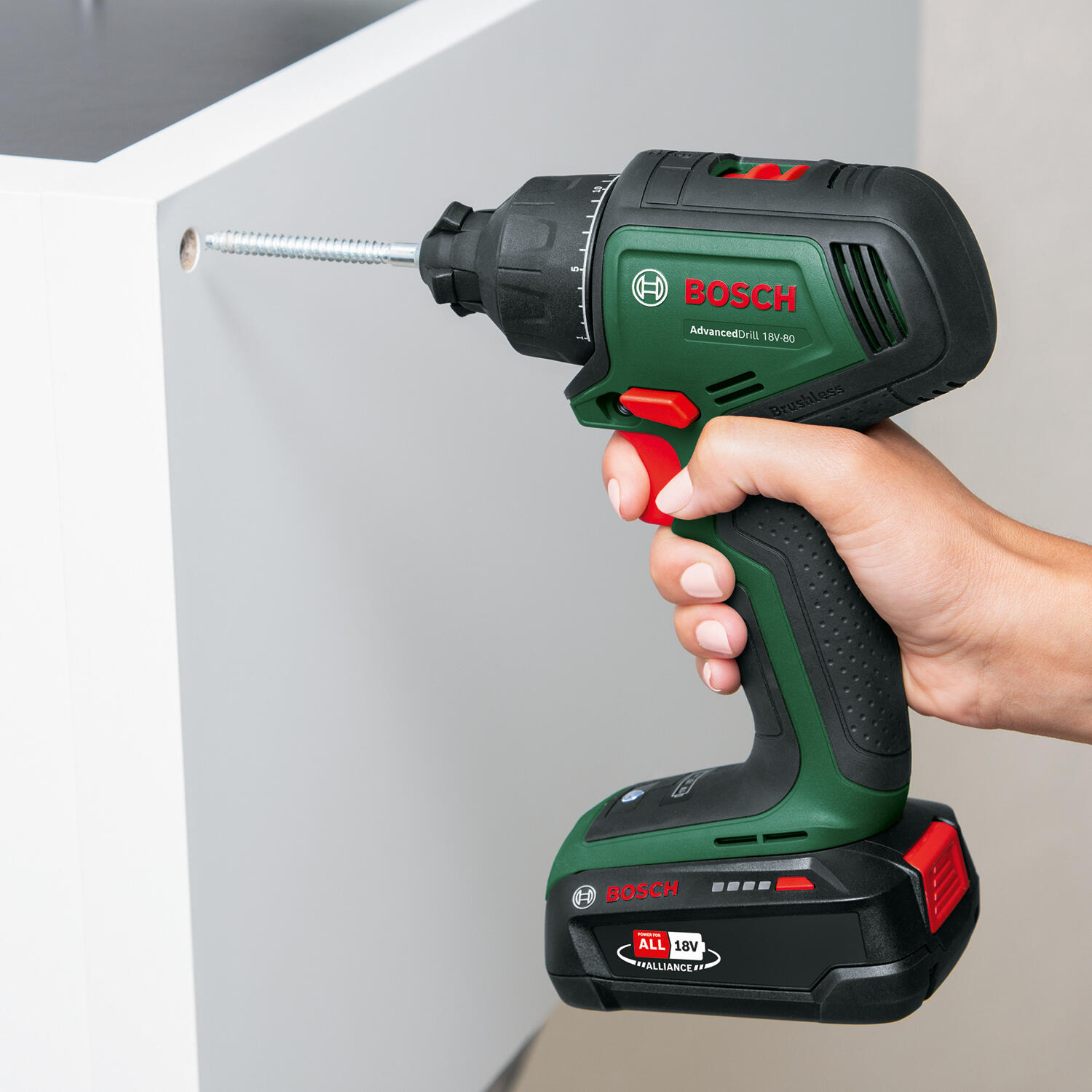 Perceuse sans fil 18 V BOSCH AdvancedDrill, 80 Nm + 2 batteries 2.5 Ah - 5
