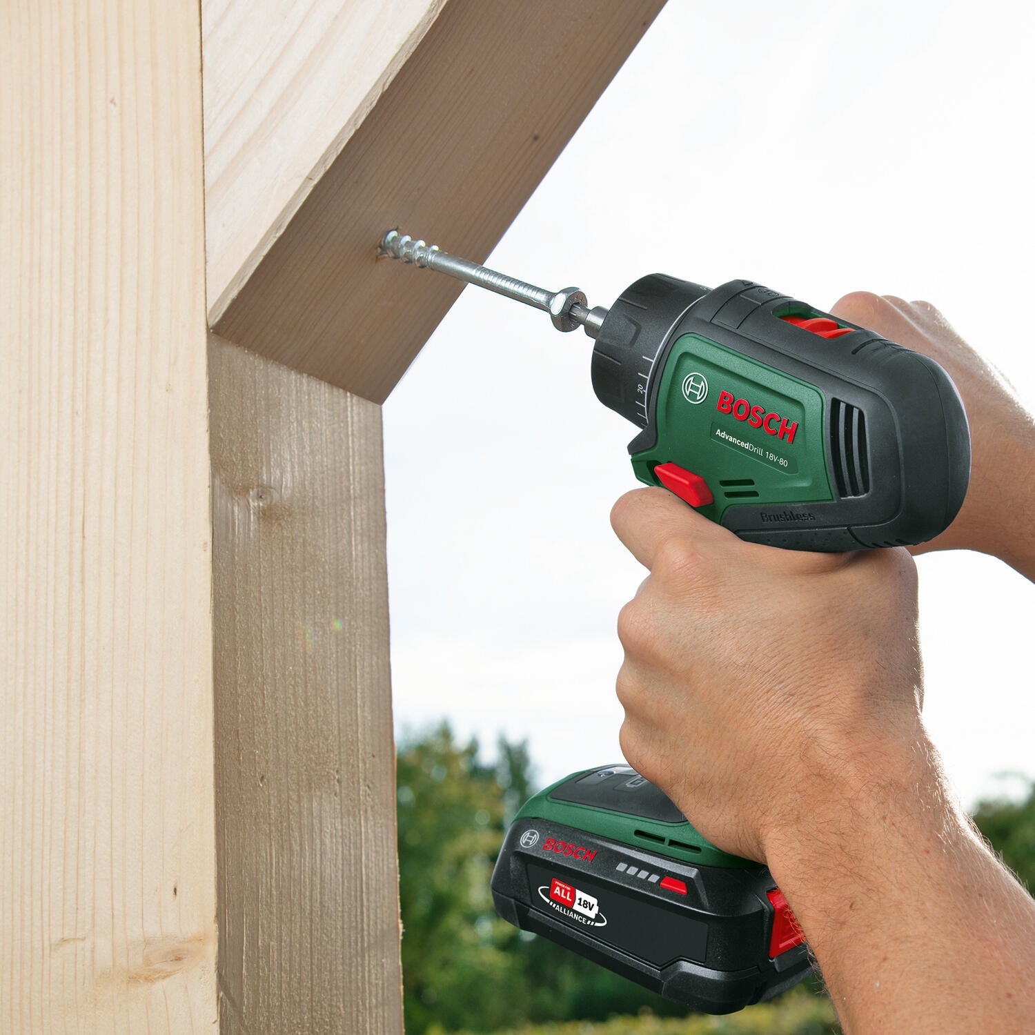 Perceuse sans fil 18 V BOSCH AdvancedDrill, 80 Nm + 2 batteries 2.5 Ah - 8