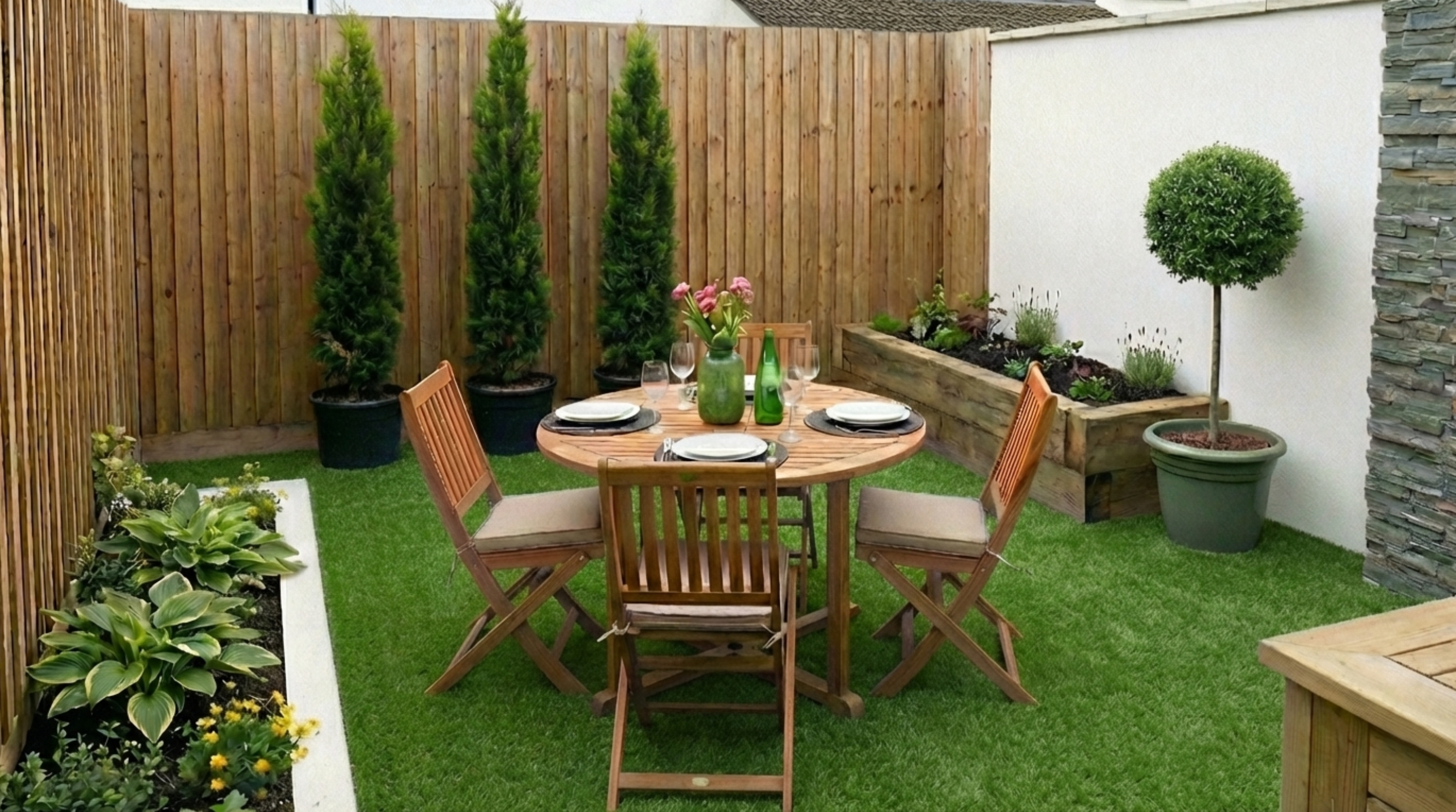 Rolo de relva artificial Conil 25 mm 2x5 m 27300 pontadas m2 e 6000 DTex - 2