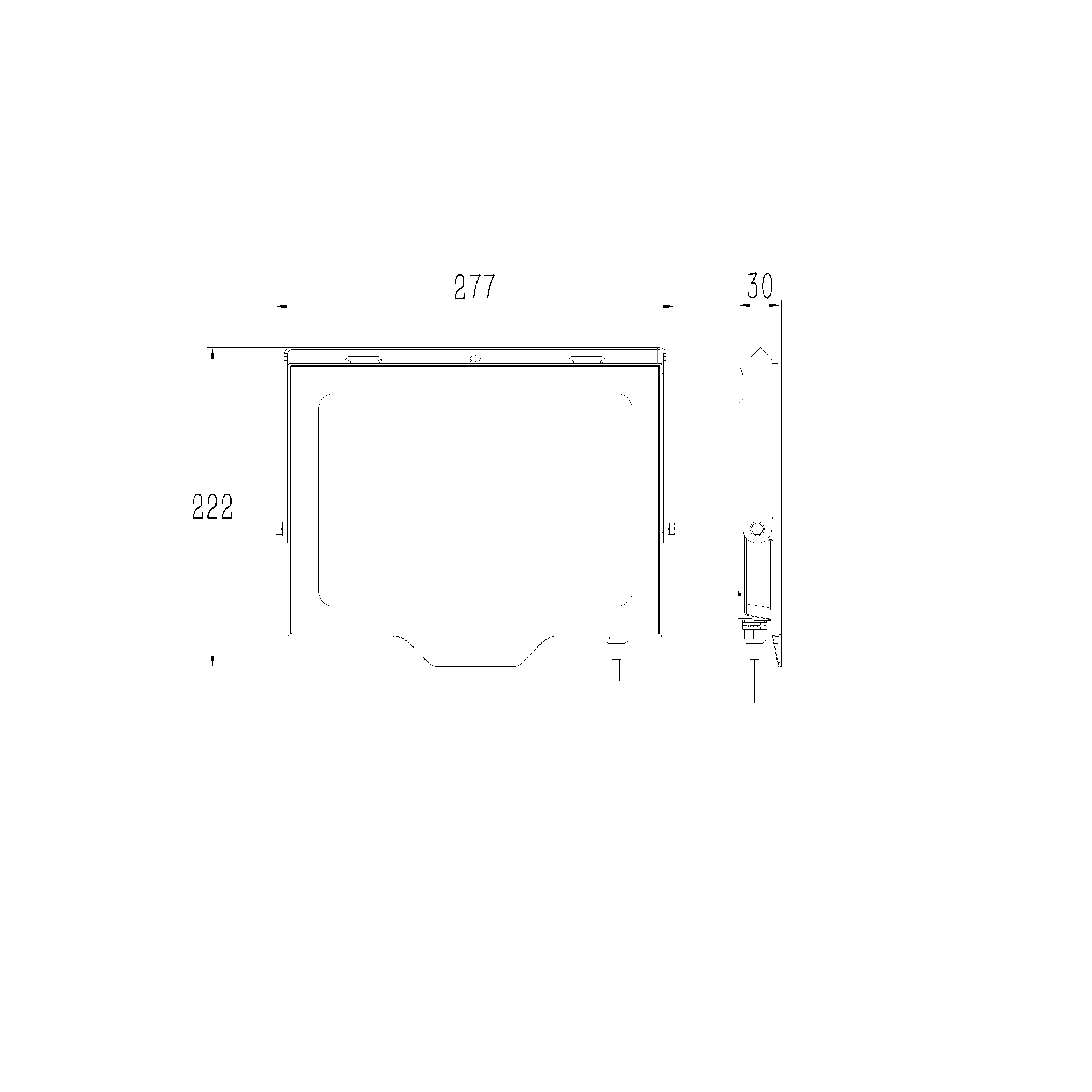 Proyector LED exterior INSPIRE Wilets rectangular luz fría 6500K 100W 11550 lm IP65 resistente a la lluvia y al polvo - 2