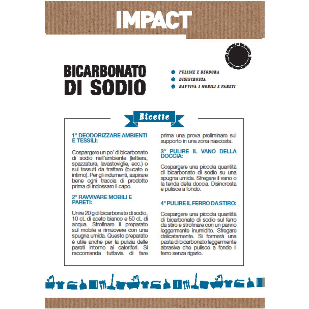 Bicarbonato di sodio IMPACT 500 gr polvere - 3