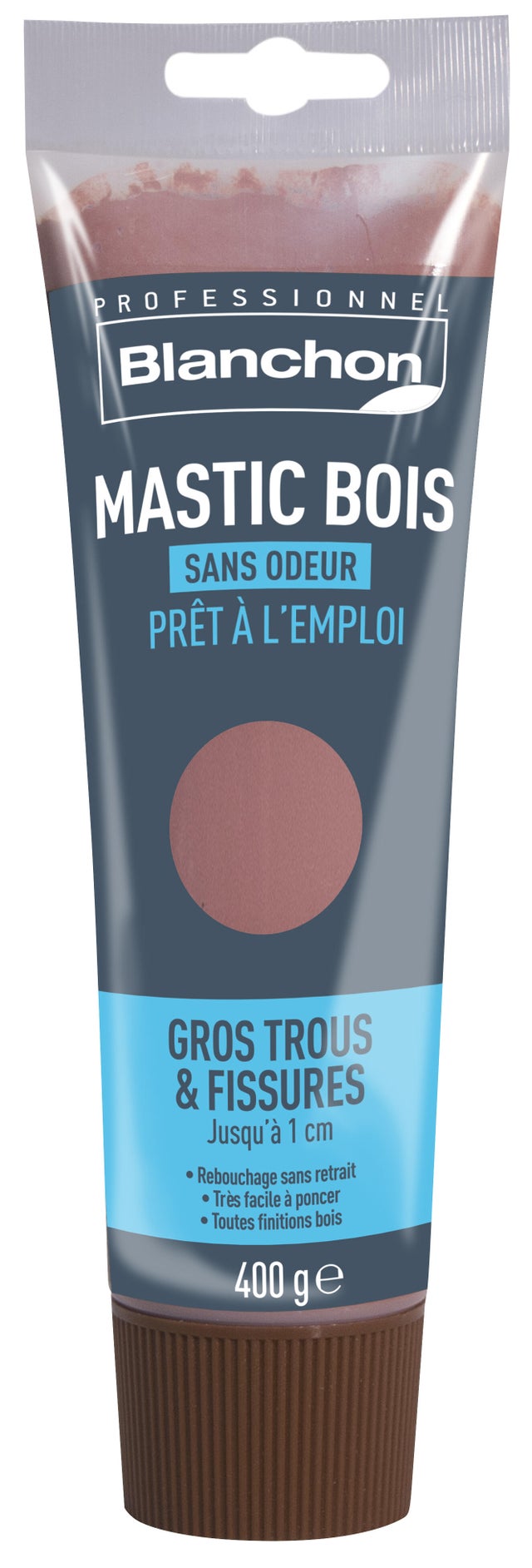 Mastic à bois blanc 400 g - BLANCHON