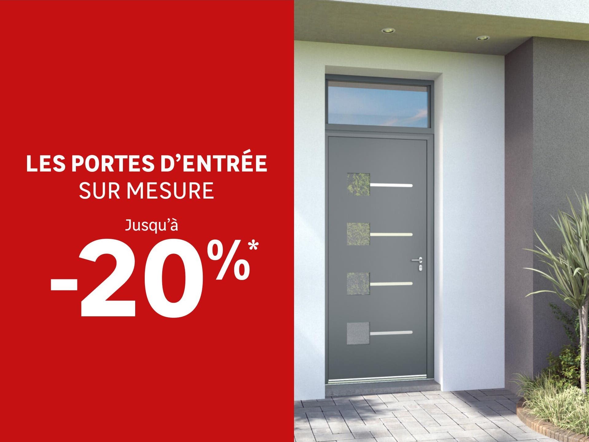 Porte d'entrée sur-mesure