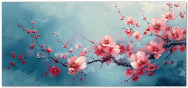 Stampa su tela Ramo Fiorito 100 x 50 cm
