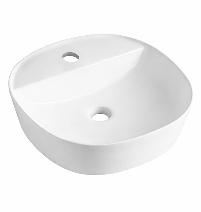 LAVABO SOBREPONER REDONDO 40CM BLANCO
