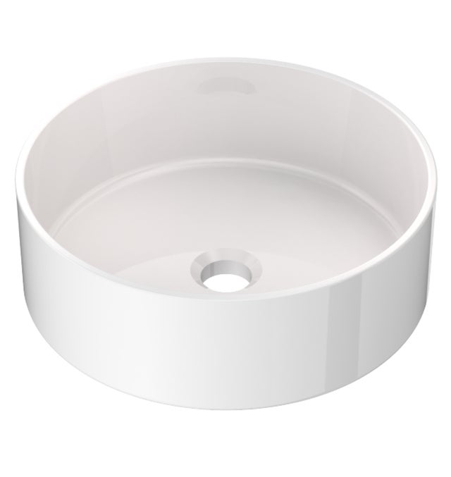 LAVABO SOBREPONER REDONDO 36CM BLANCO