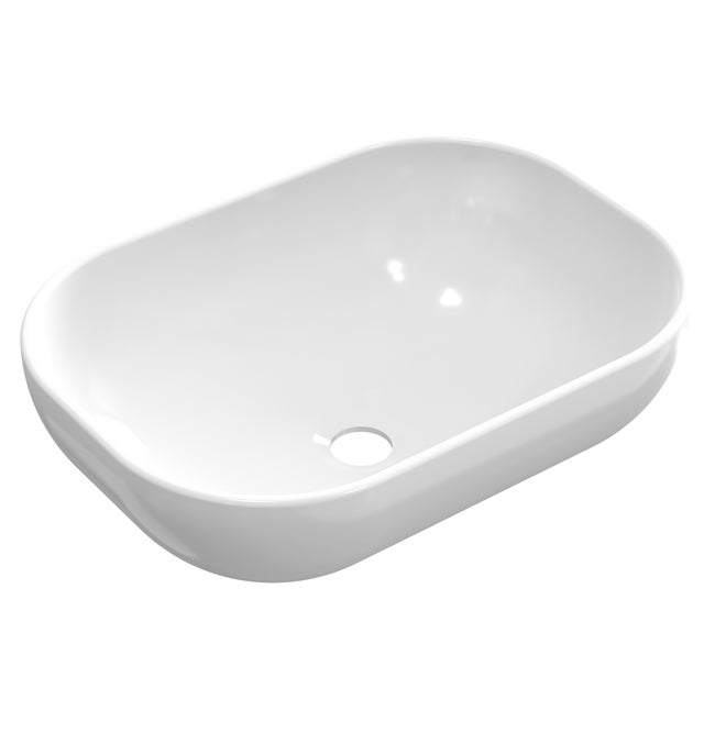 LAVABO SOBREPONER OVALADO BLANCO BRILLO