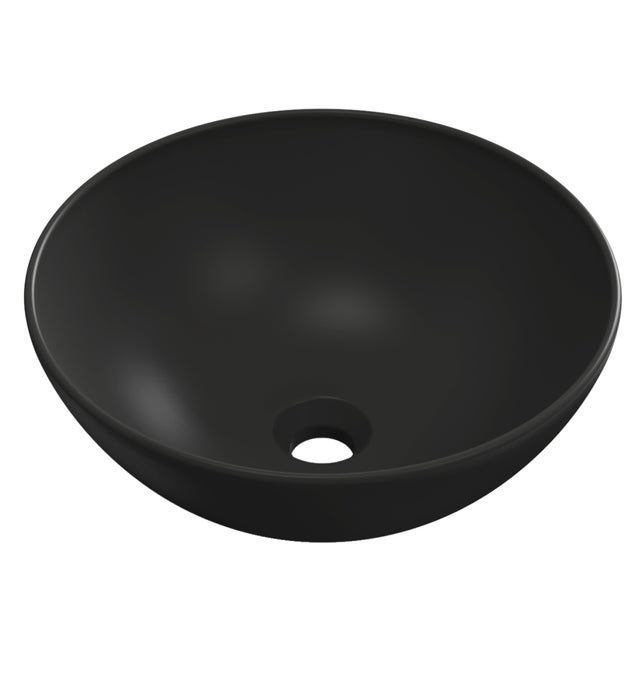 LAVABO SOBREPONER BOL 36CM NEGRO MATE