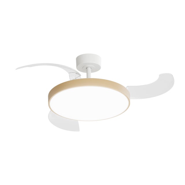 Ventilateur de plafond LED silencieux, Niva M, 107 cm, ARTE CONFORT, blanc