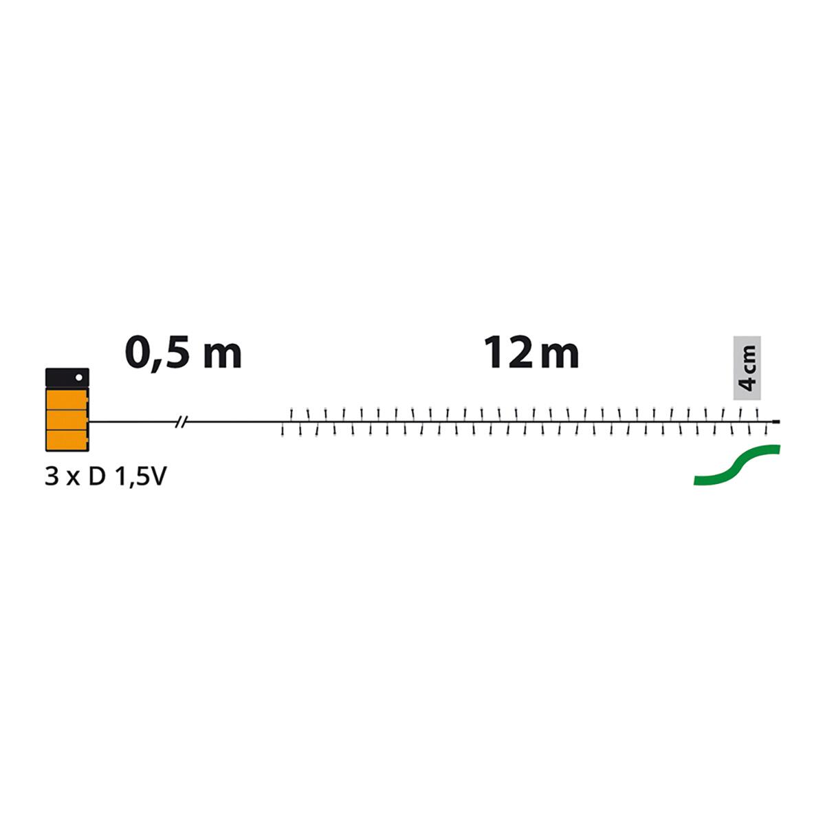 Filo di luci di natale 300 lampadine LED multicolore 12 m programmabile - 3