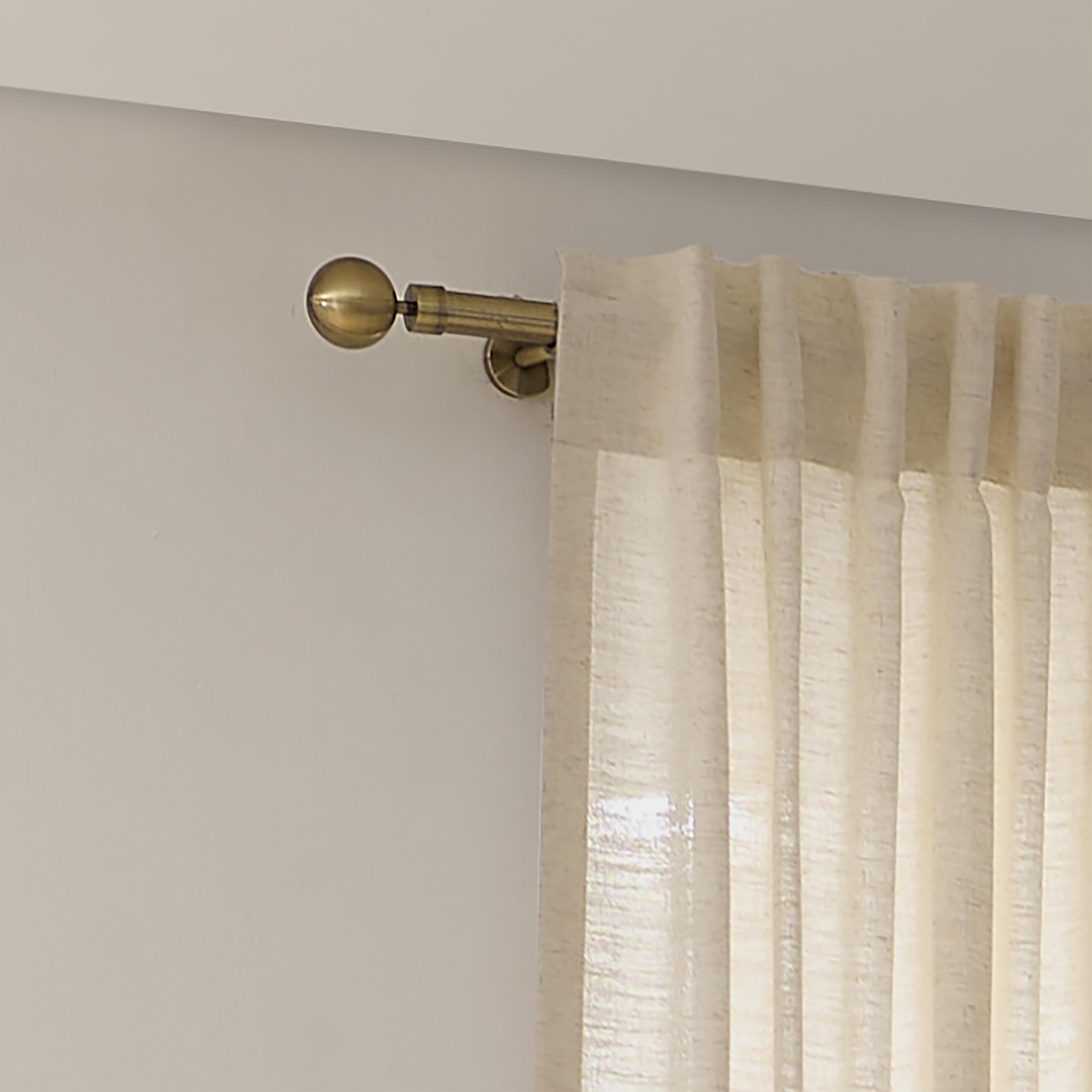 Kit de varões extensível alumínio 28mm dourado - 8