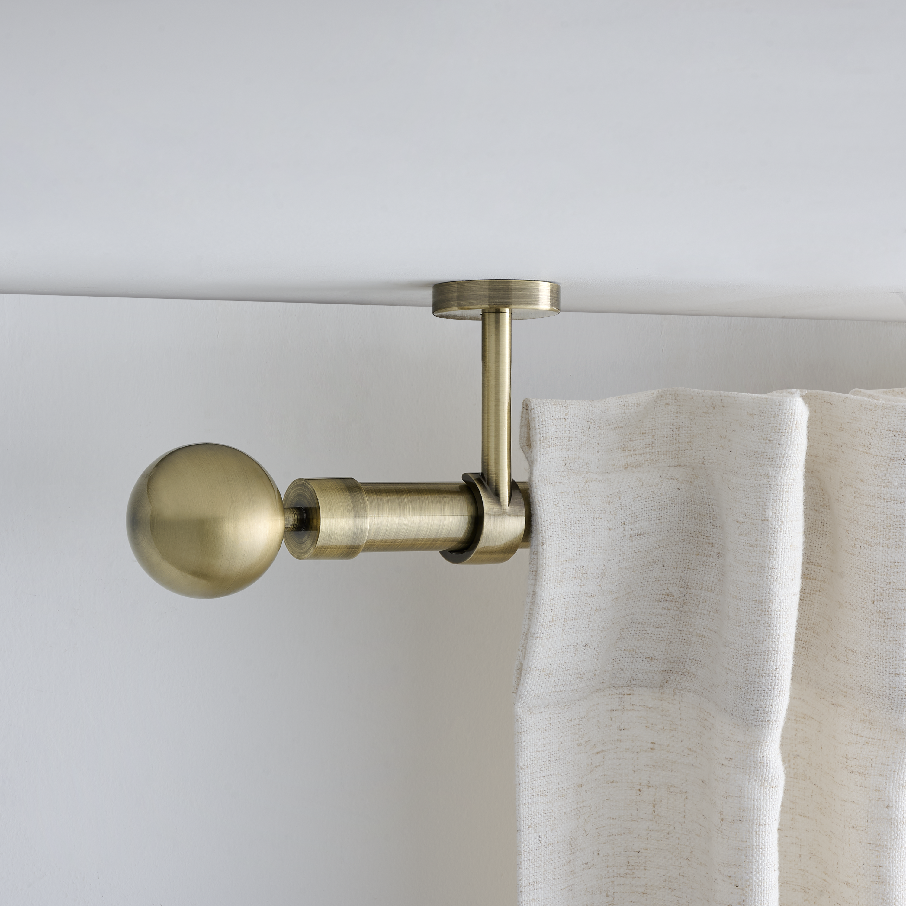 Kit de varões extensível alumínio 28mm dourado - 6