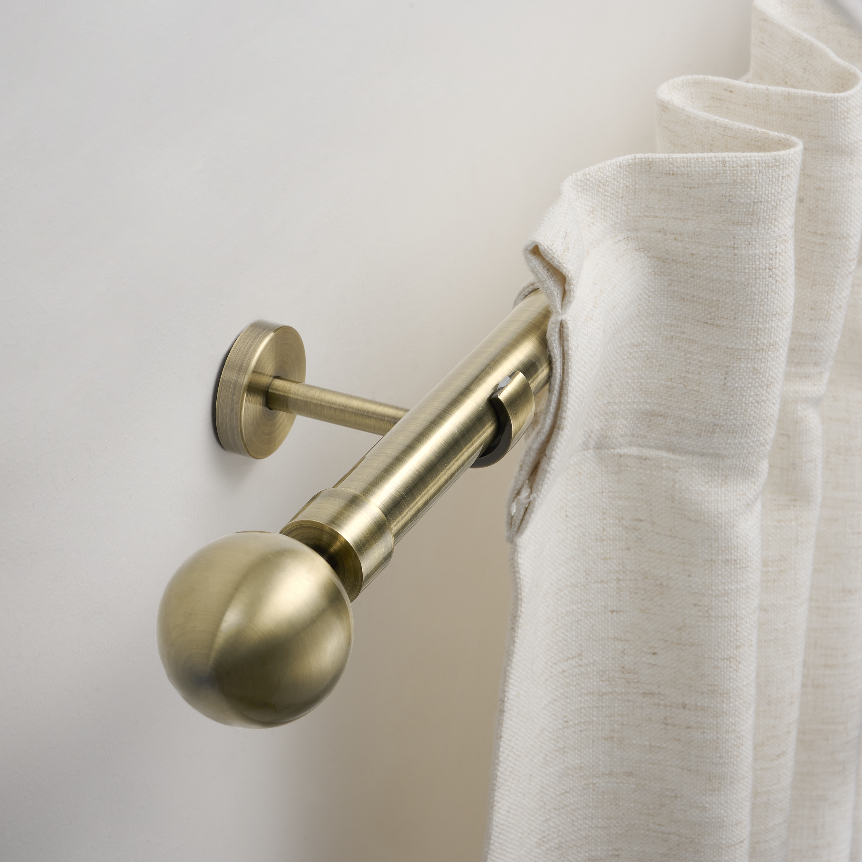 Kit de varões extensível alumínio 28mm dourado - 5