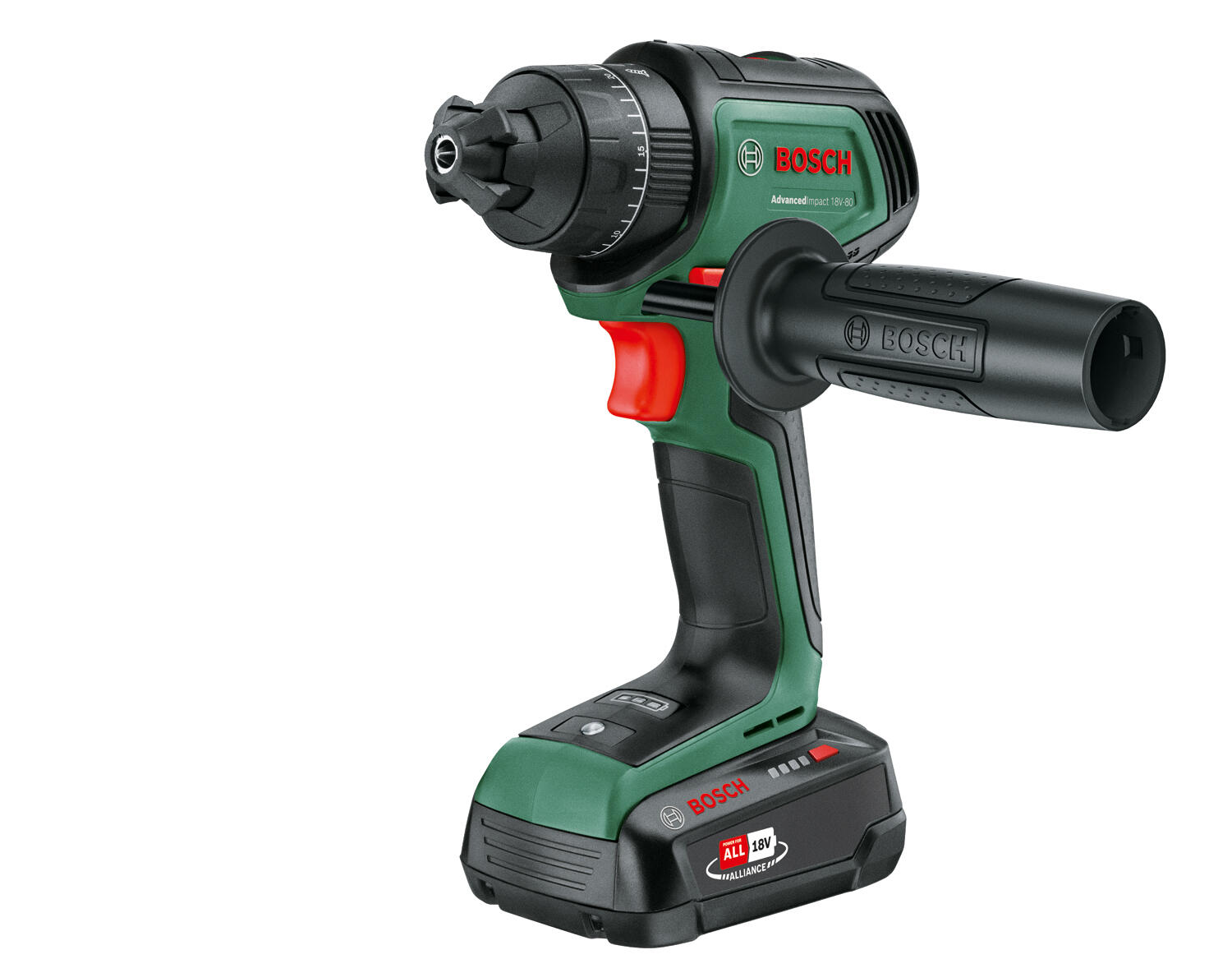 Perceuse sans fil 18 V BOSCH AdvancedDrill, 80 Nm + 2 batteries 2.5 Ah - 7
