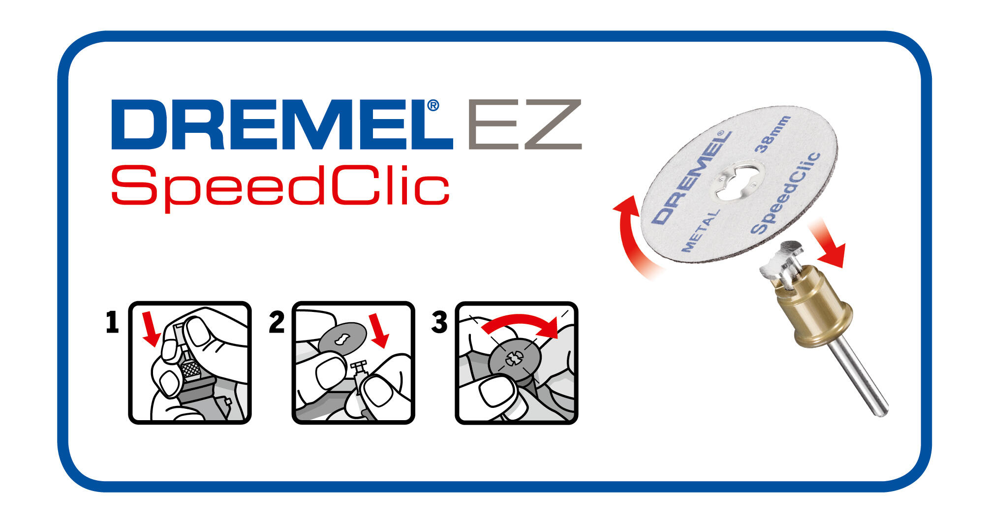 Lot de 10 disques à tronçonner avec adaptateur EZ SpeedClic, DREMEL SC690 - 8