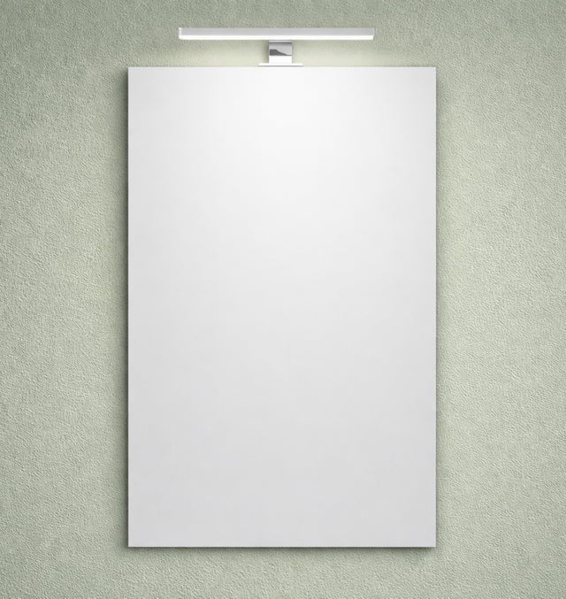 ESPEJO DE BAÑO CON APLIQUE DE LUZ LED NUBIA 60X80 CM