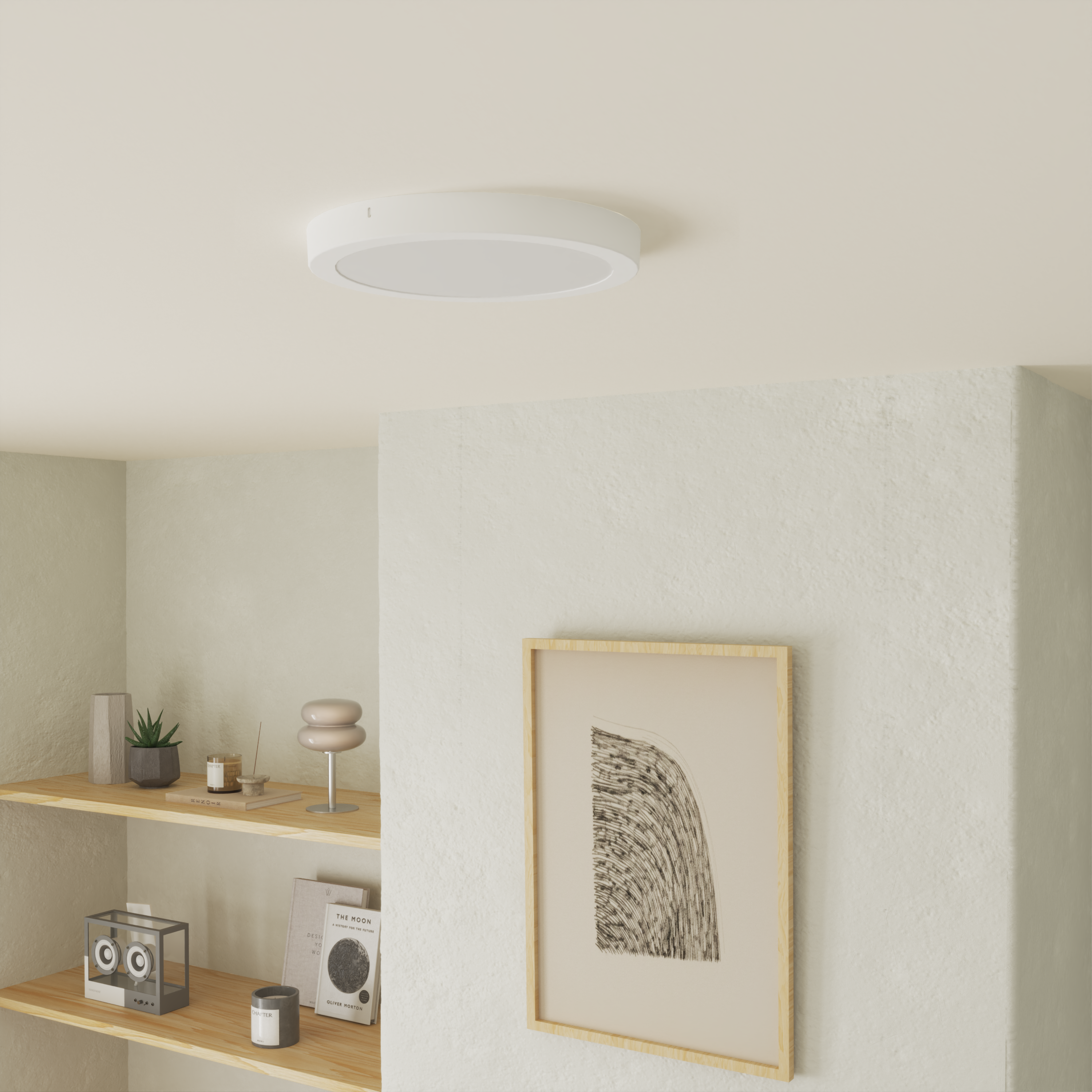 Spot à fixer LED Surface, D.30 cm, blanc chaud/neutre/froid, INSPIRE blanc - 5