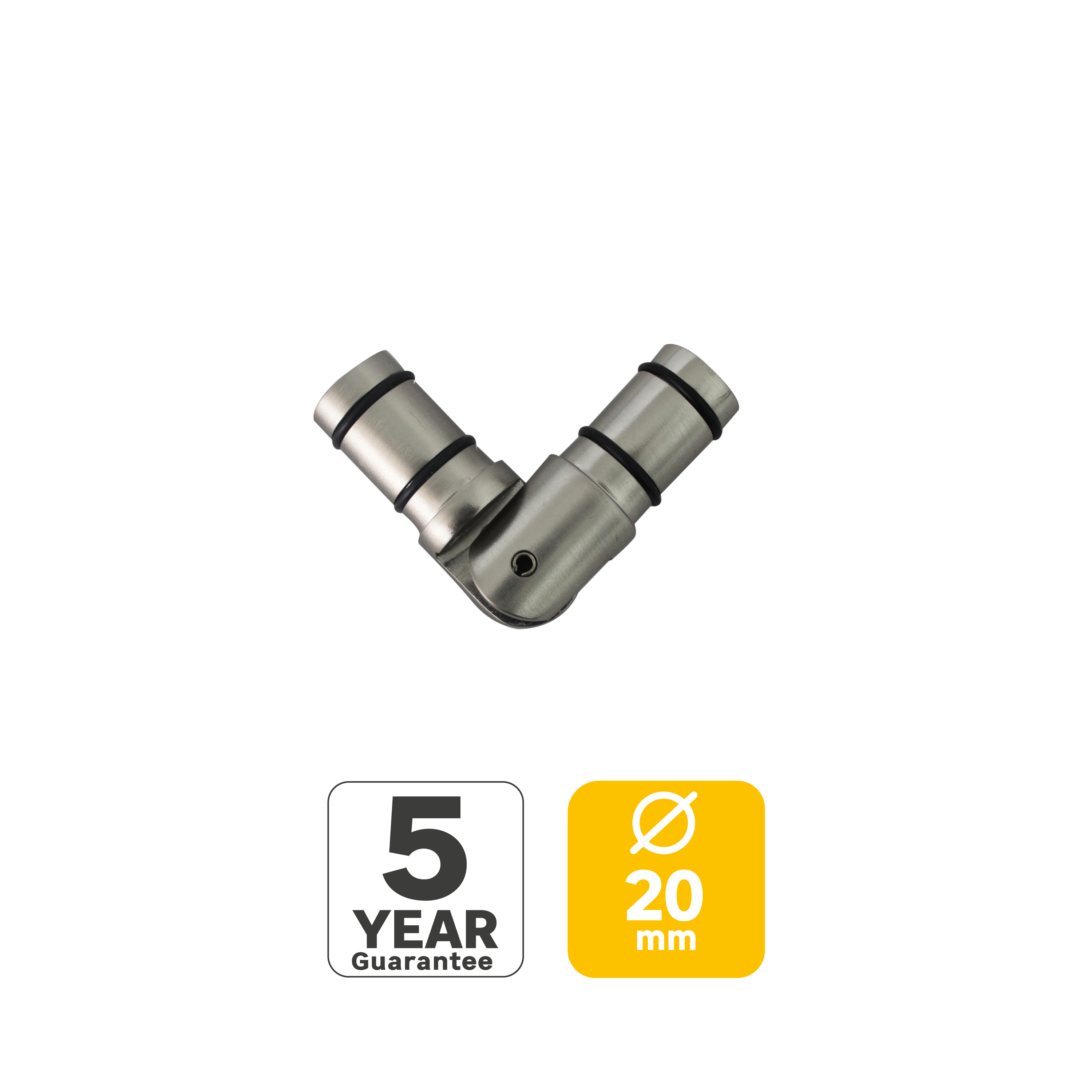 União articulada INSPIRE D20CM/20 CROMO MATE - 6