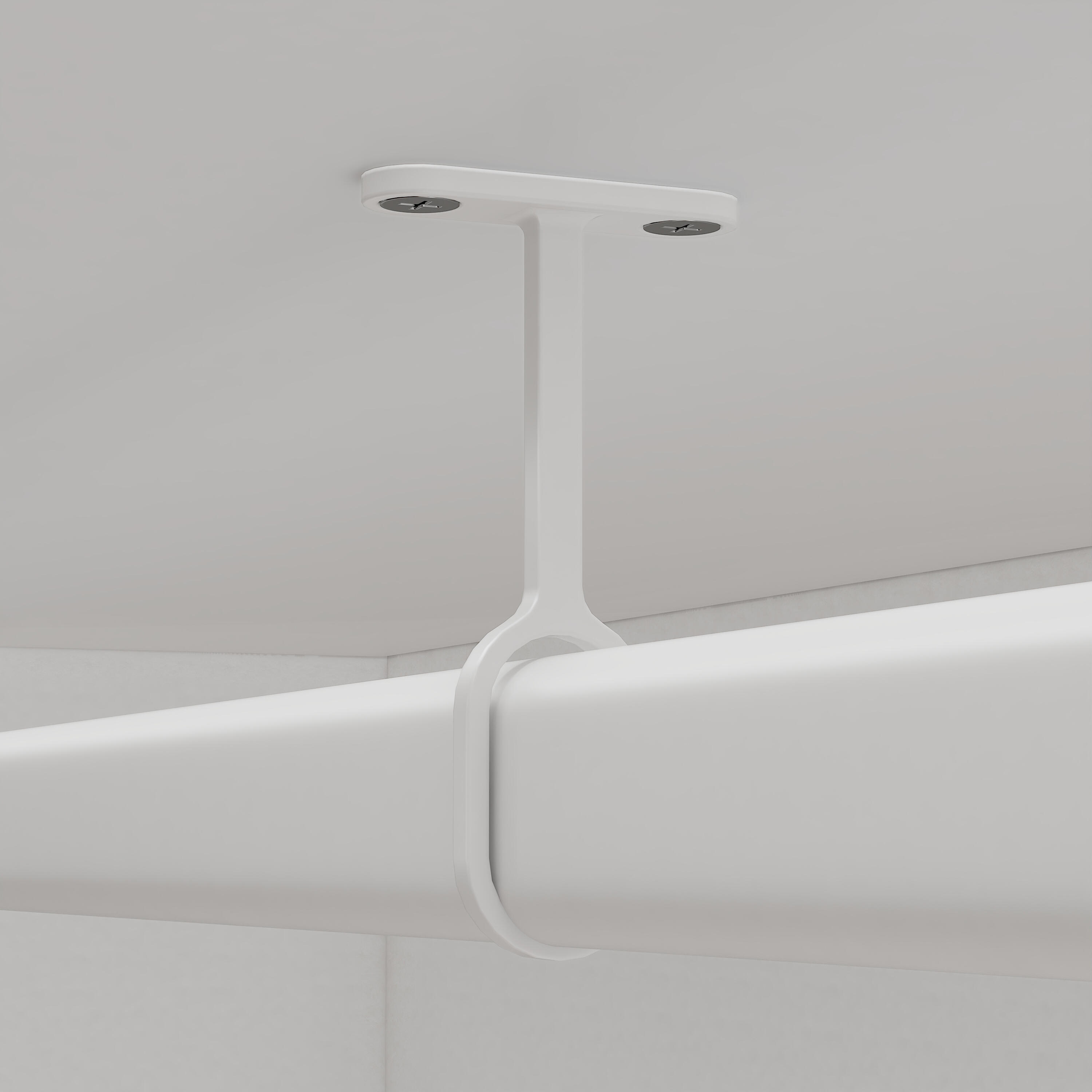 Wspornik drążka szafy środkowy biały Spaceo
