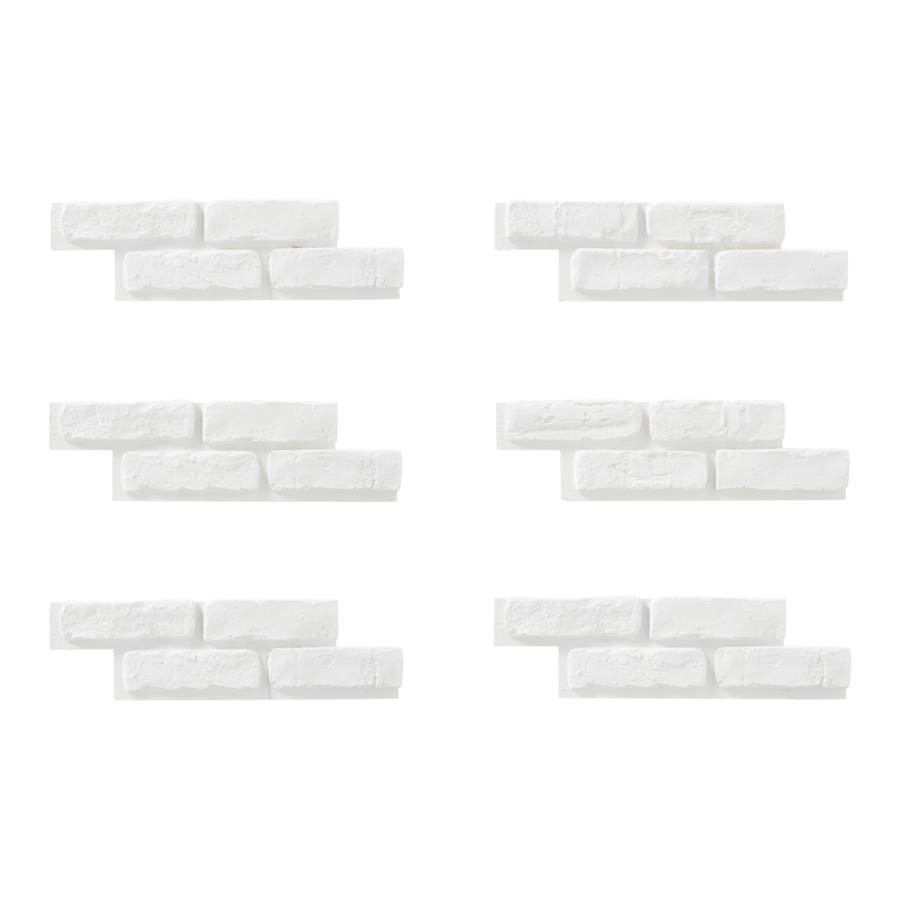 Rivestimento murale angolare in gesso Isto bianco da interno 0.18 m² - 5