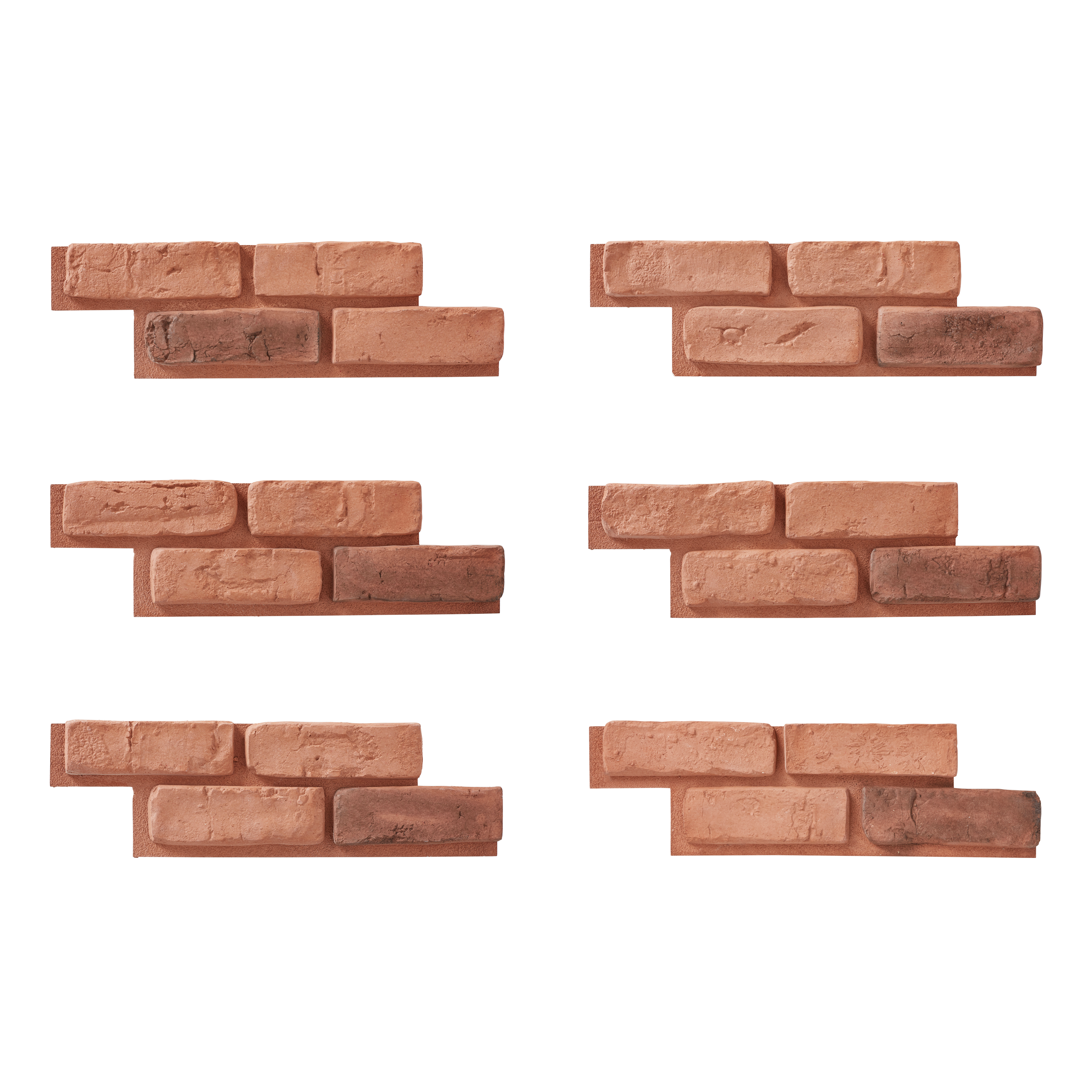 Revestimento de imitação tijolo ISTO RED 14.2X48CM - 3