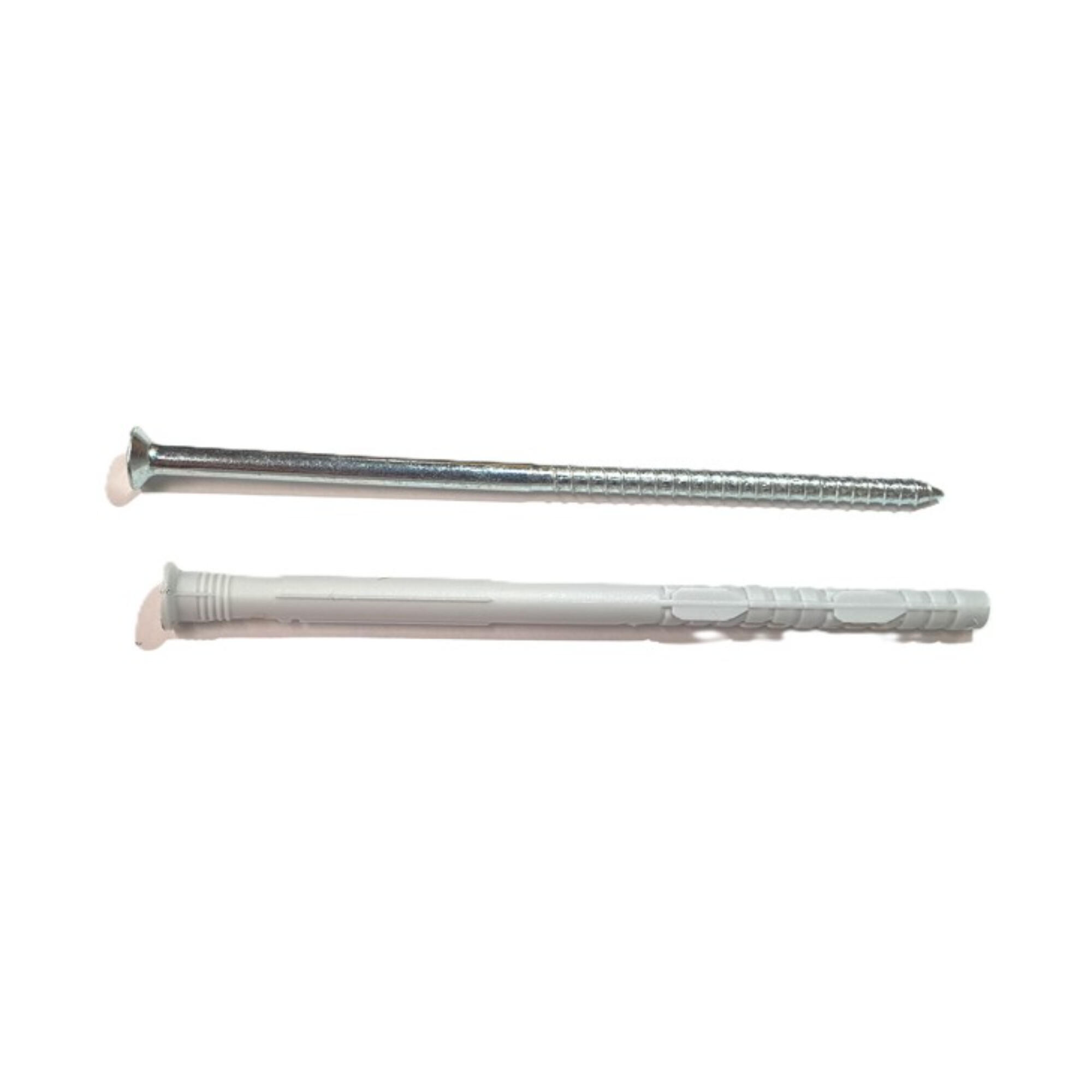 Diblu cu surub cap inecat, pentru caramida goala, nailon si otel, Ø 8 x 140 mm, vrac
