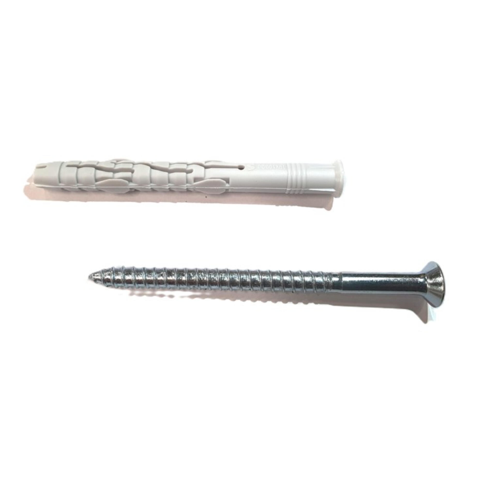 Diblu cu surub cap inecat, pentru caramida goala, nailon si otel, Ø 10 x 100 mm, vrac