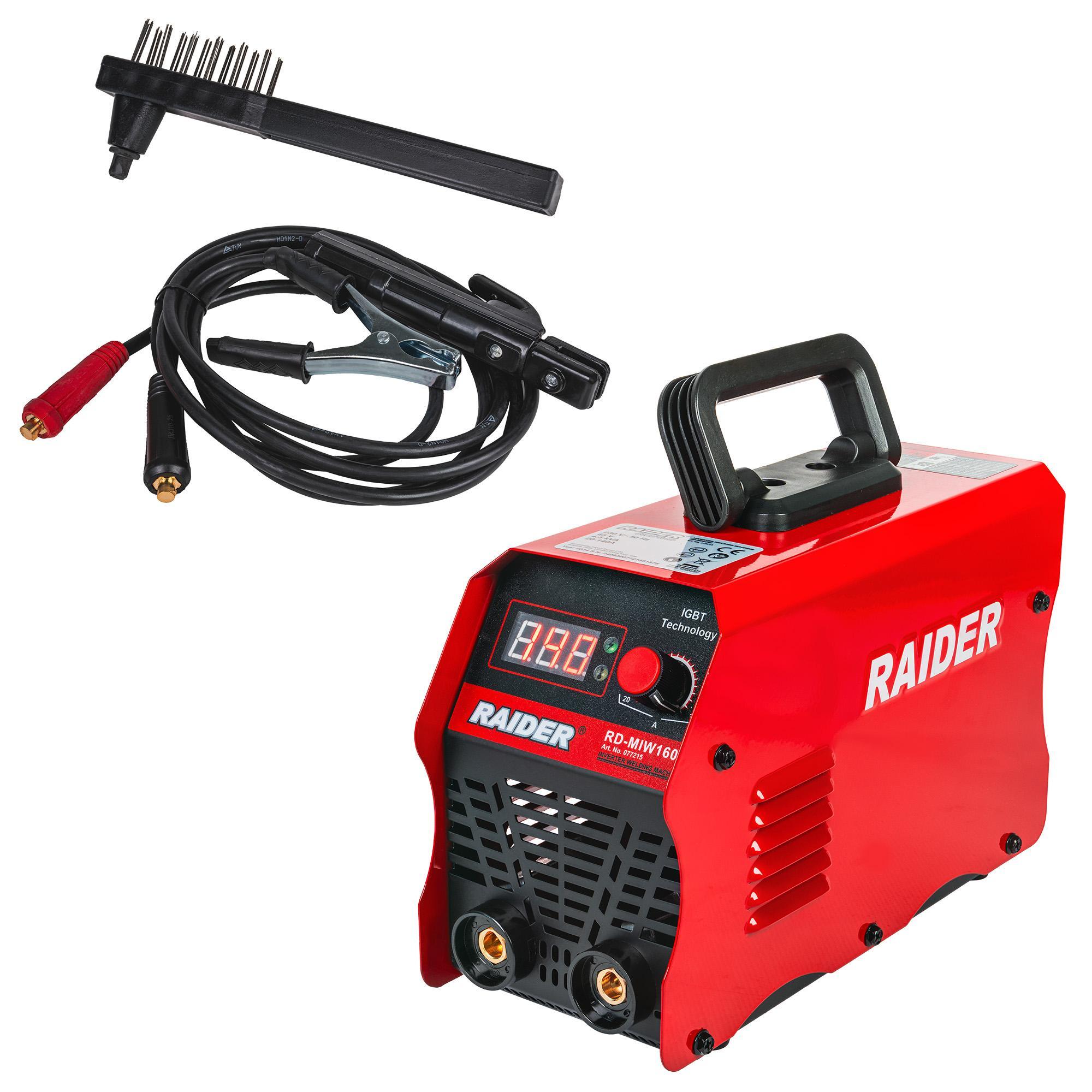 Invertor sudura monofazat cu electrozi, Raider RD-MIW160, 140 A